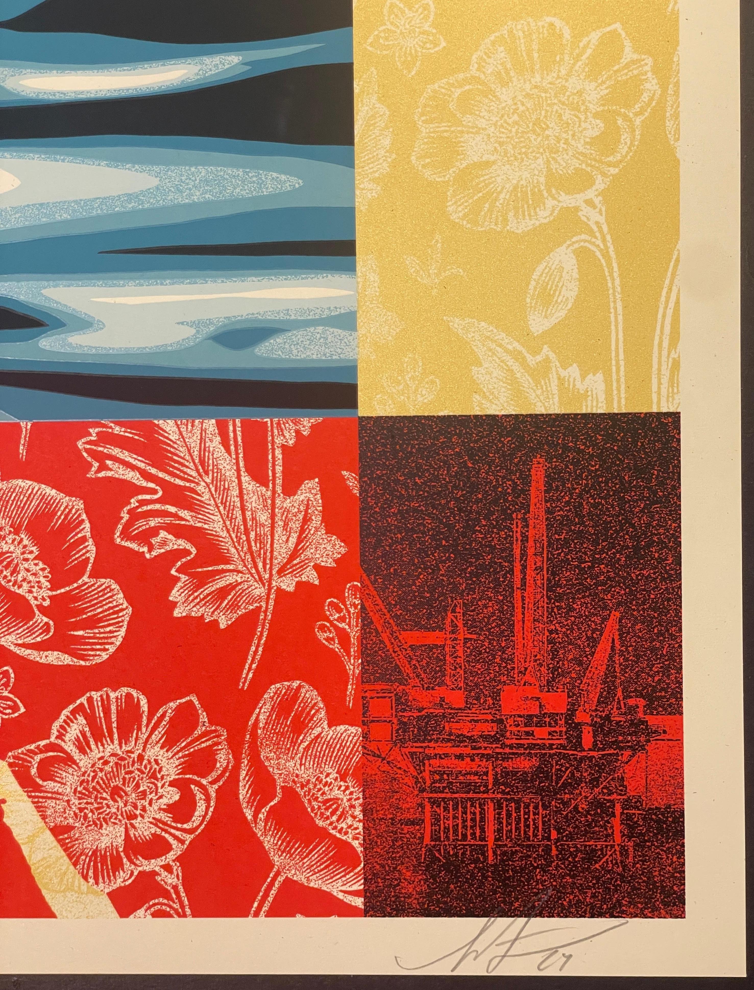 Shepard Fairey Serigrafia Treading Water Environmental Street Contemporanea in vendita 2