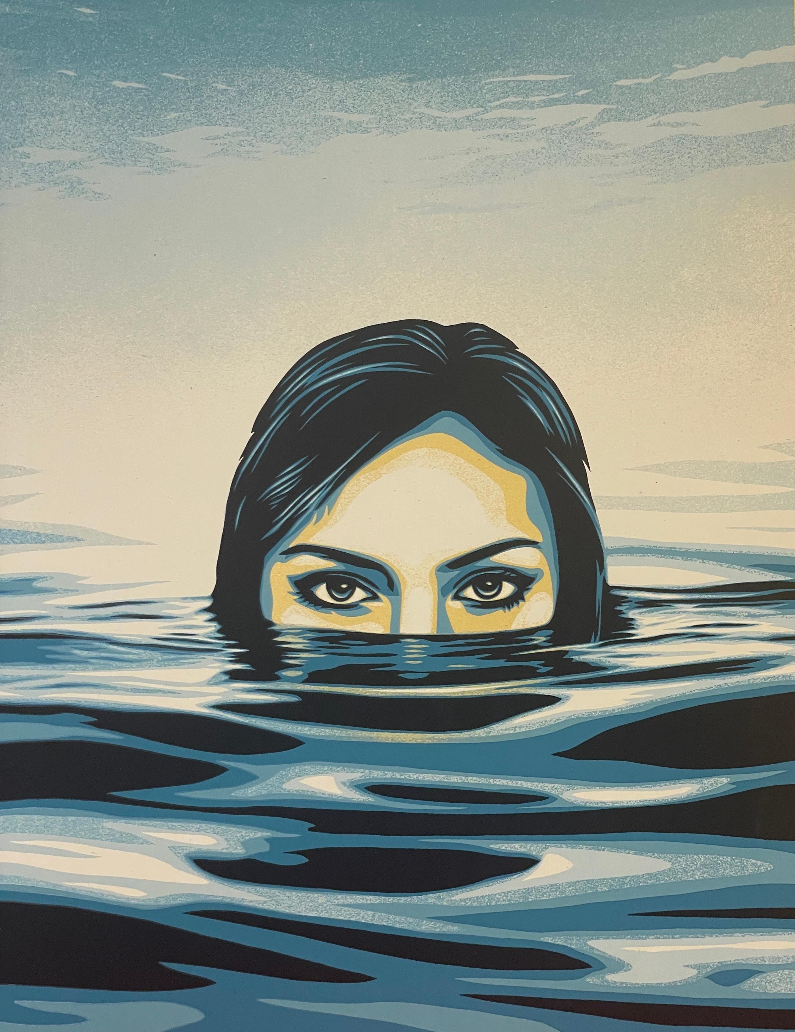 Shepard Fairey Serigrafia Treading Water Environmental Street Contemporanea in vendita 5