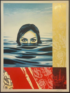 Shepard Fairey Serigrafía Treading Water Calle Medioambiental Contemporáneo