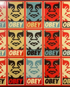 Shepard Fairey Silksreen Icon Un-Cut Stickers Repetition With Variation Street