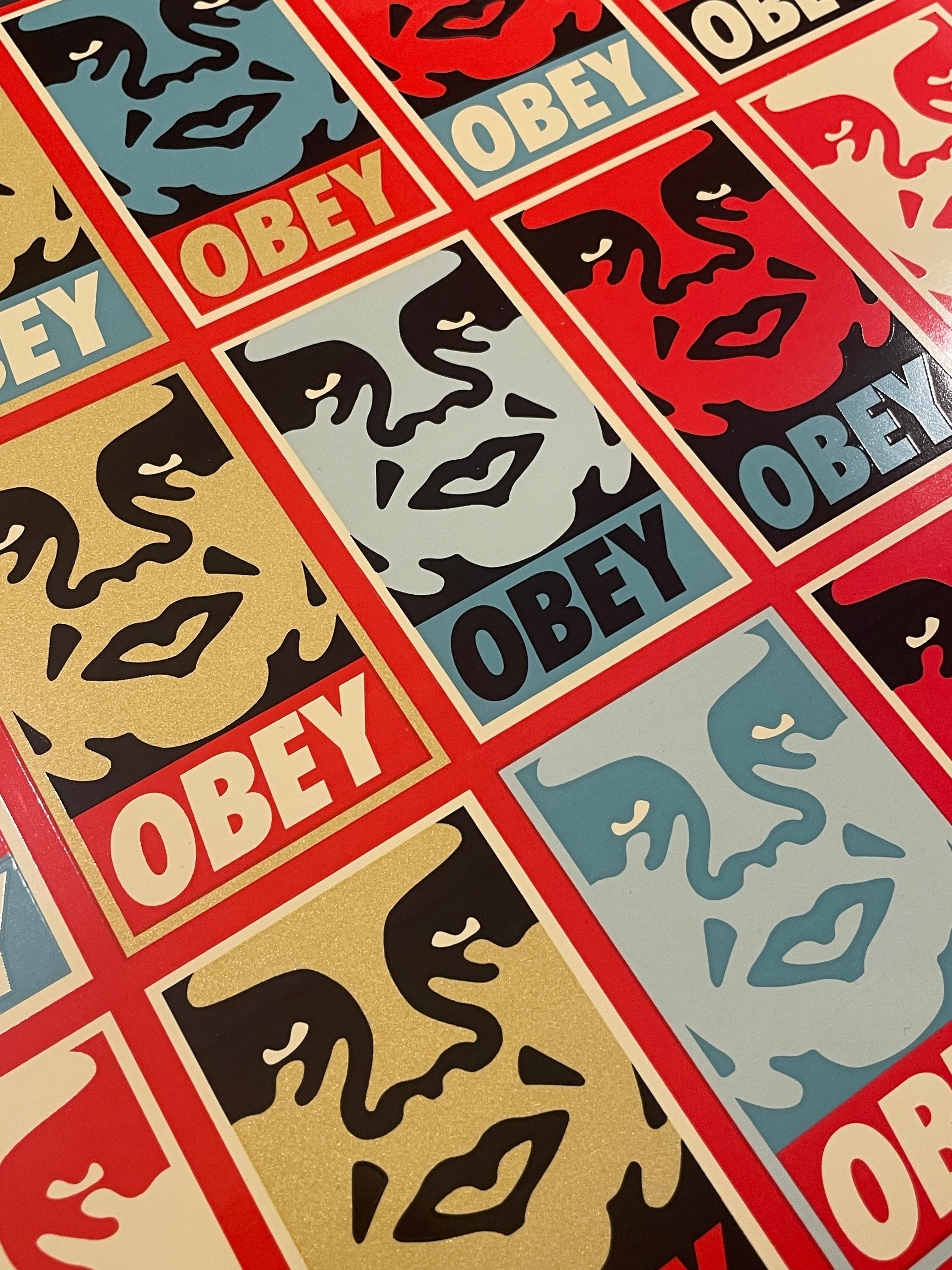 Shepard Fairey Silksreen Icon Un-Cut Stickers Repetition mit Variation Street im Angebot 3