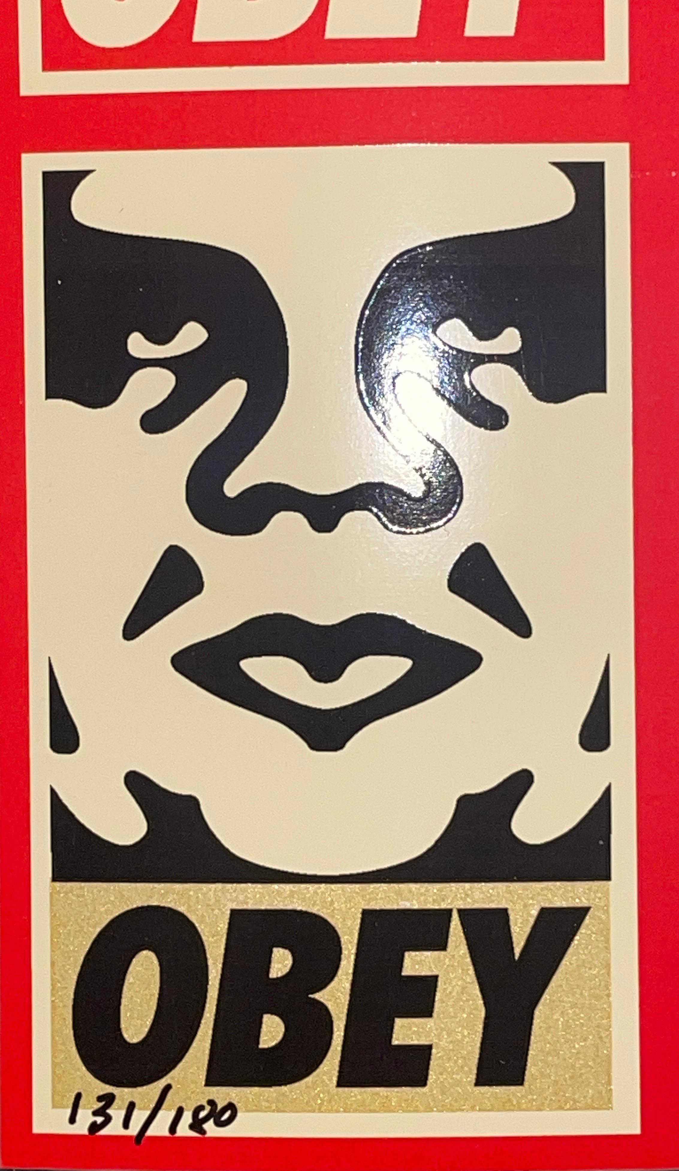 Shepard Fairey Silksreen Icon Un-Cut Stickers Repetition With Variation Street For Sale 6