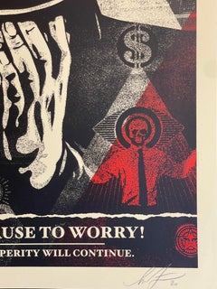 Shepard Fairey "LA DEPRESSIONE DEL GREED" 2020 Serigrafia in edizione di 300 copie
