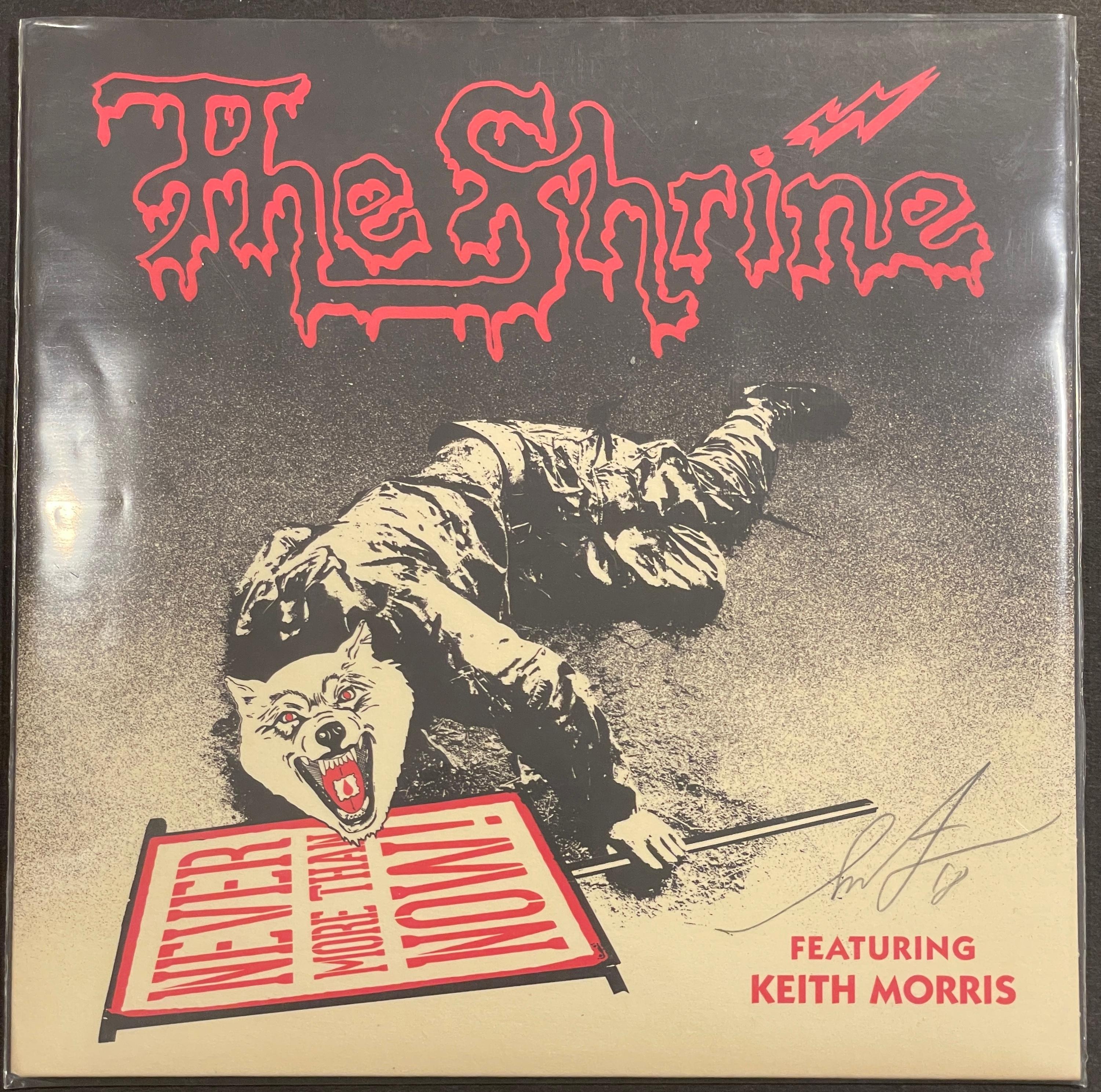 Shepard Fairey „Der Schrein“  Vinyl-Projekt Keith Morris, 7 Zoll, signiert  im Angebot 1