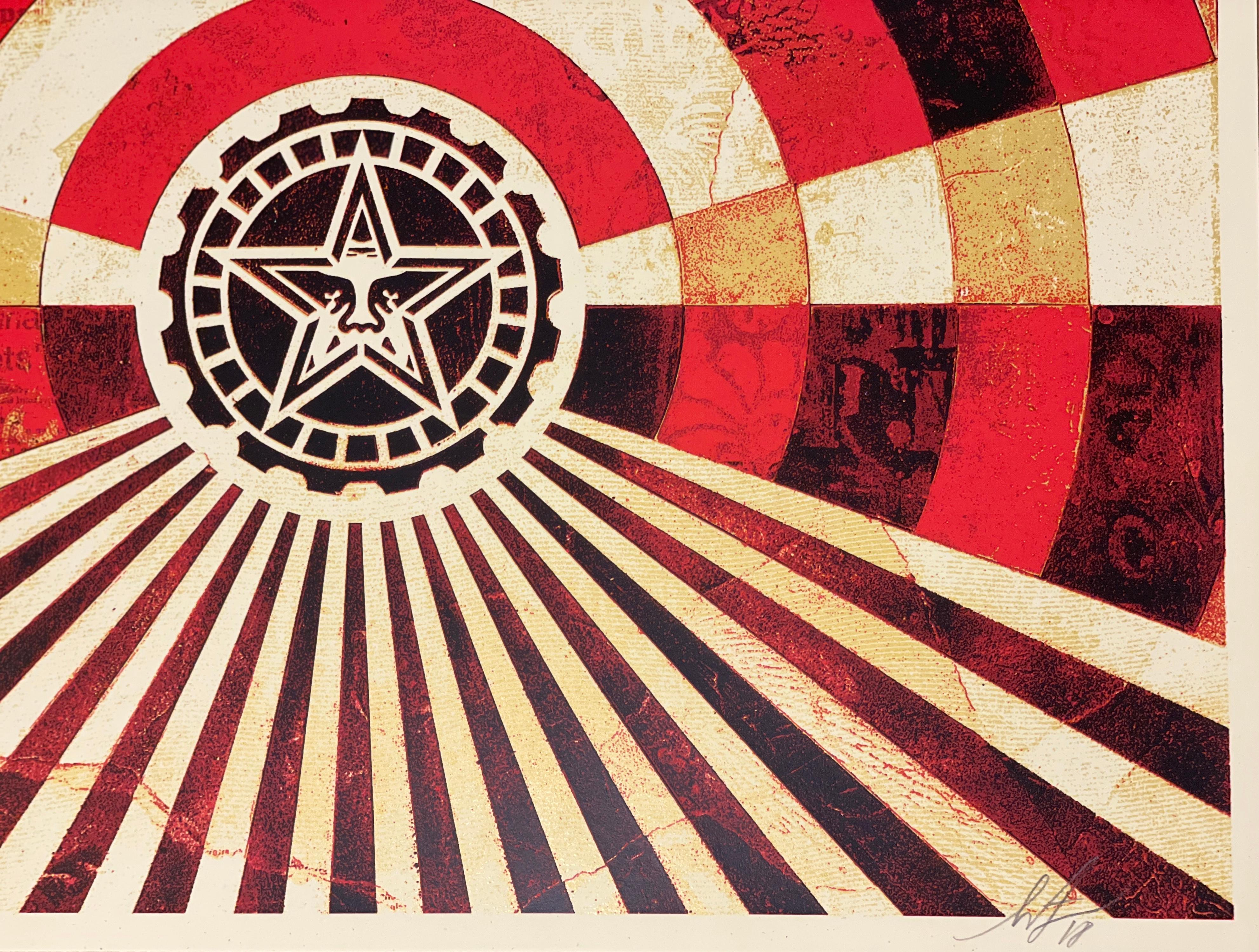 Shepard Fairey Tunnel Vision Dittico Edizione Speciale Serigrafie Contemporanee in vendita 4