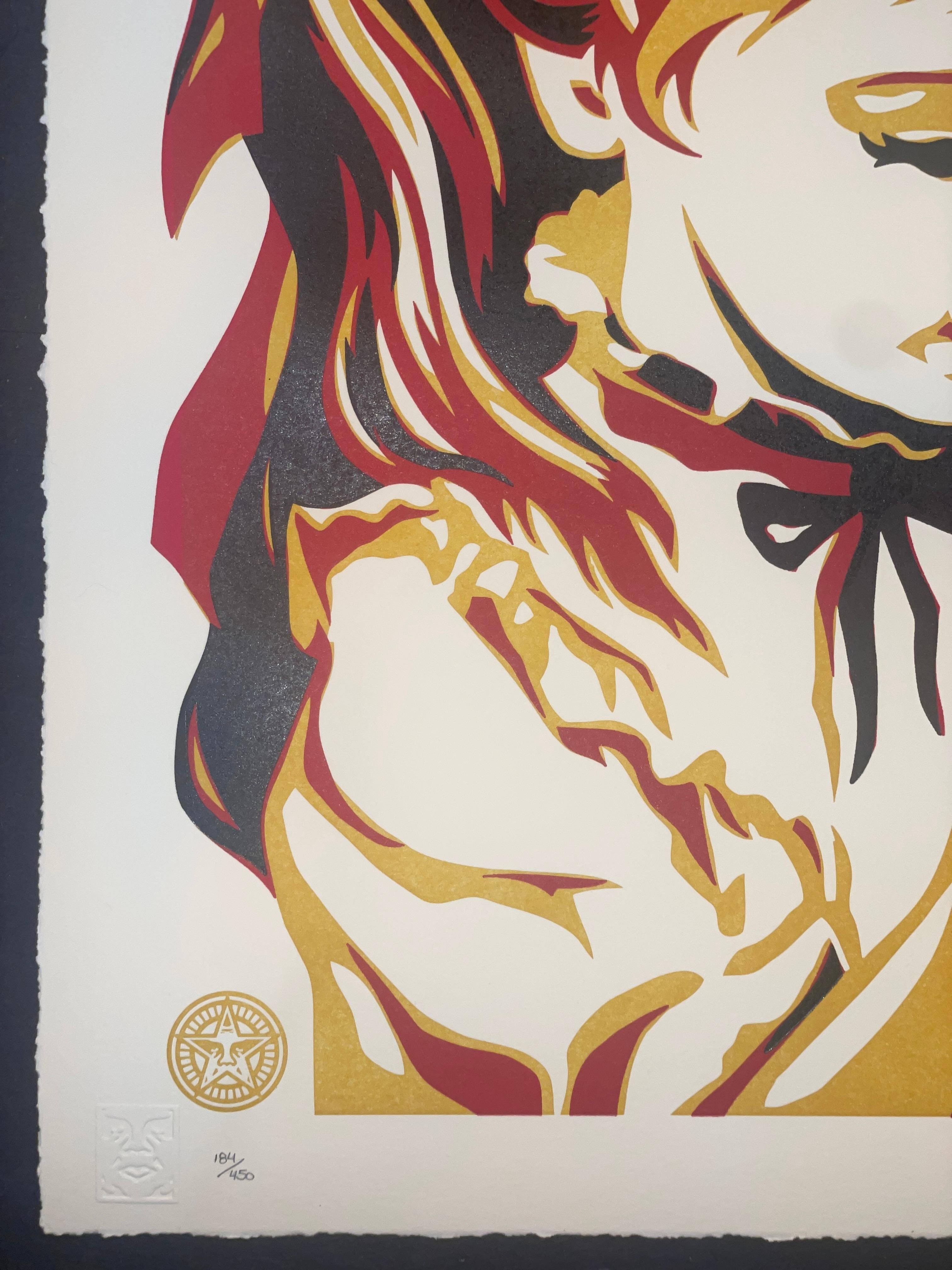 Shepard Fairey Guerra por Números Edición Tipográfica de Arte Contemporáneo Callejero en venta 1