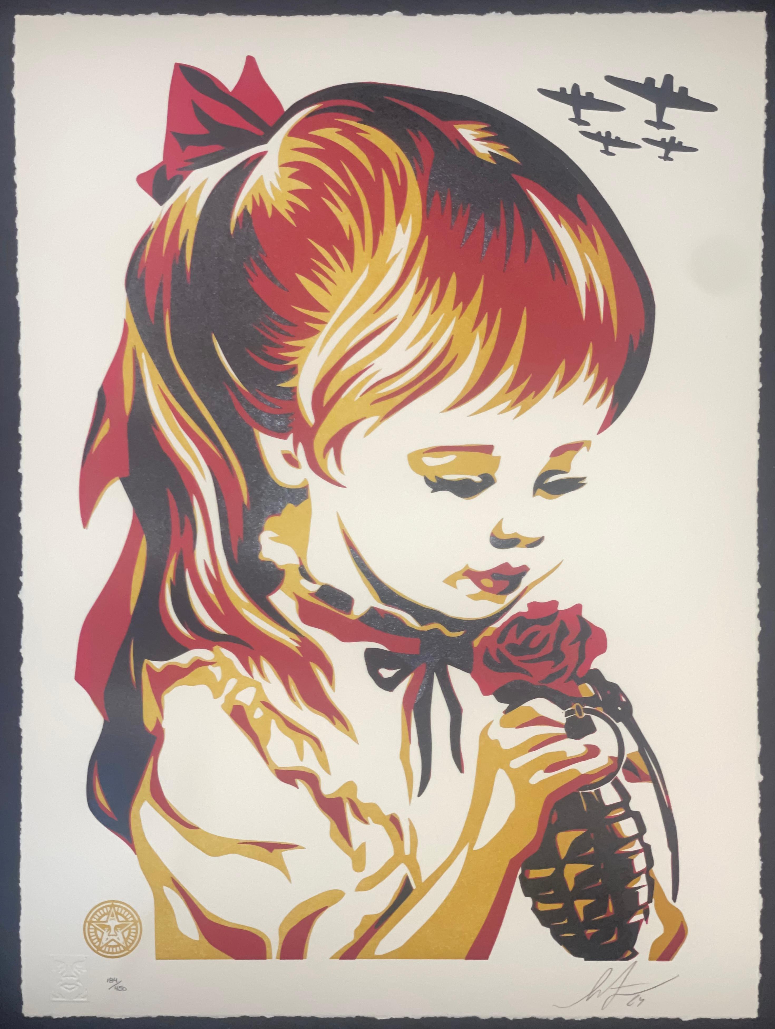 Shepard Fairey Guerra por Números Edición Tipográfica de Arte Contemporáneo Callejero en venta 2