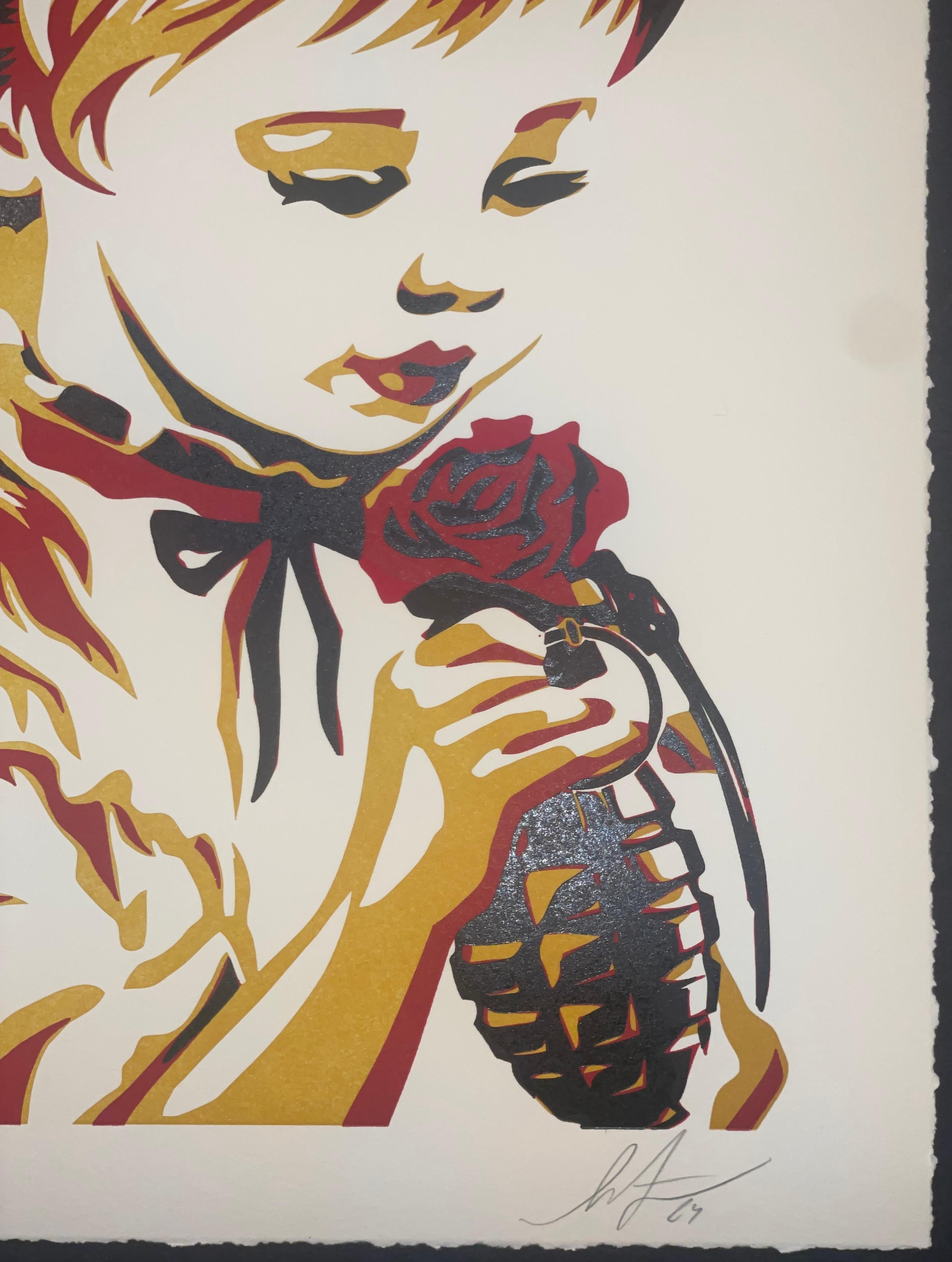 Shepard Fairey Guerra por Números Edición Tipográfica de Arte Contemporáneo Callejero en venta 3