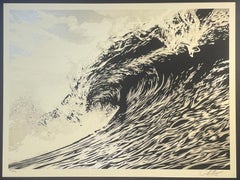 Shepard Fairey, «Wave Of Distress», Edición Oro, arte urbano contemporáneo, Obey Giant