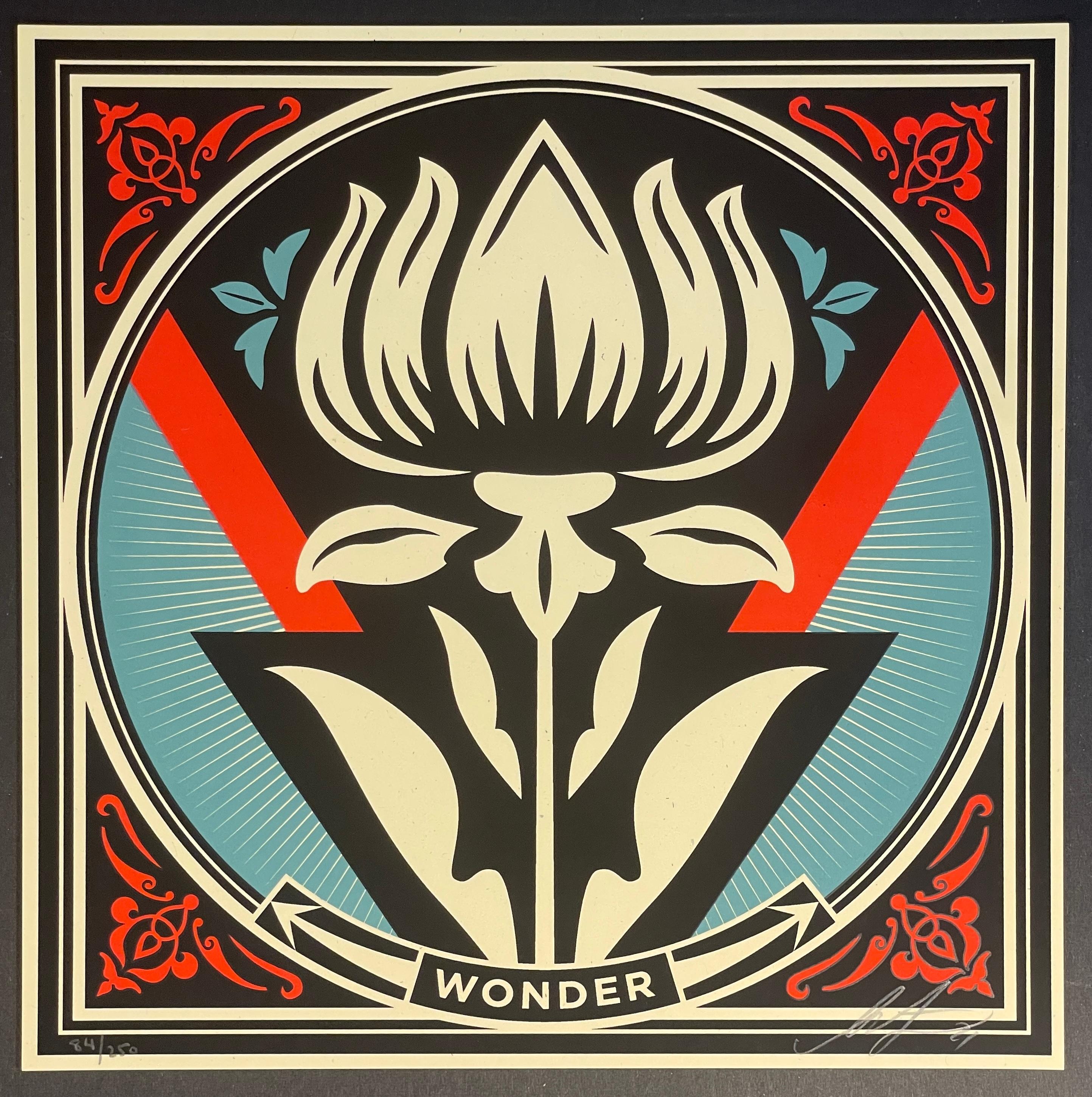 Shepard Fairey "Wonder" Fine Art Screenprint Street Contemporary Obey Giant