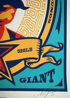 Shepard Fairey Zapata 1999 Teal Silkscreen Print Edition Obey Giant Urban Street