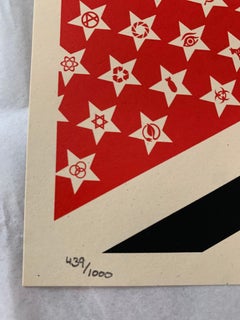 Signed and Numbered Small Mayday Flag screenprint from 2010