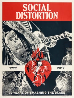  Social Distortion Shepard Fairey Obey Punk Band Power Contemporary Print