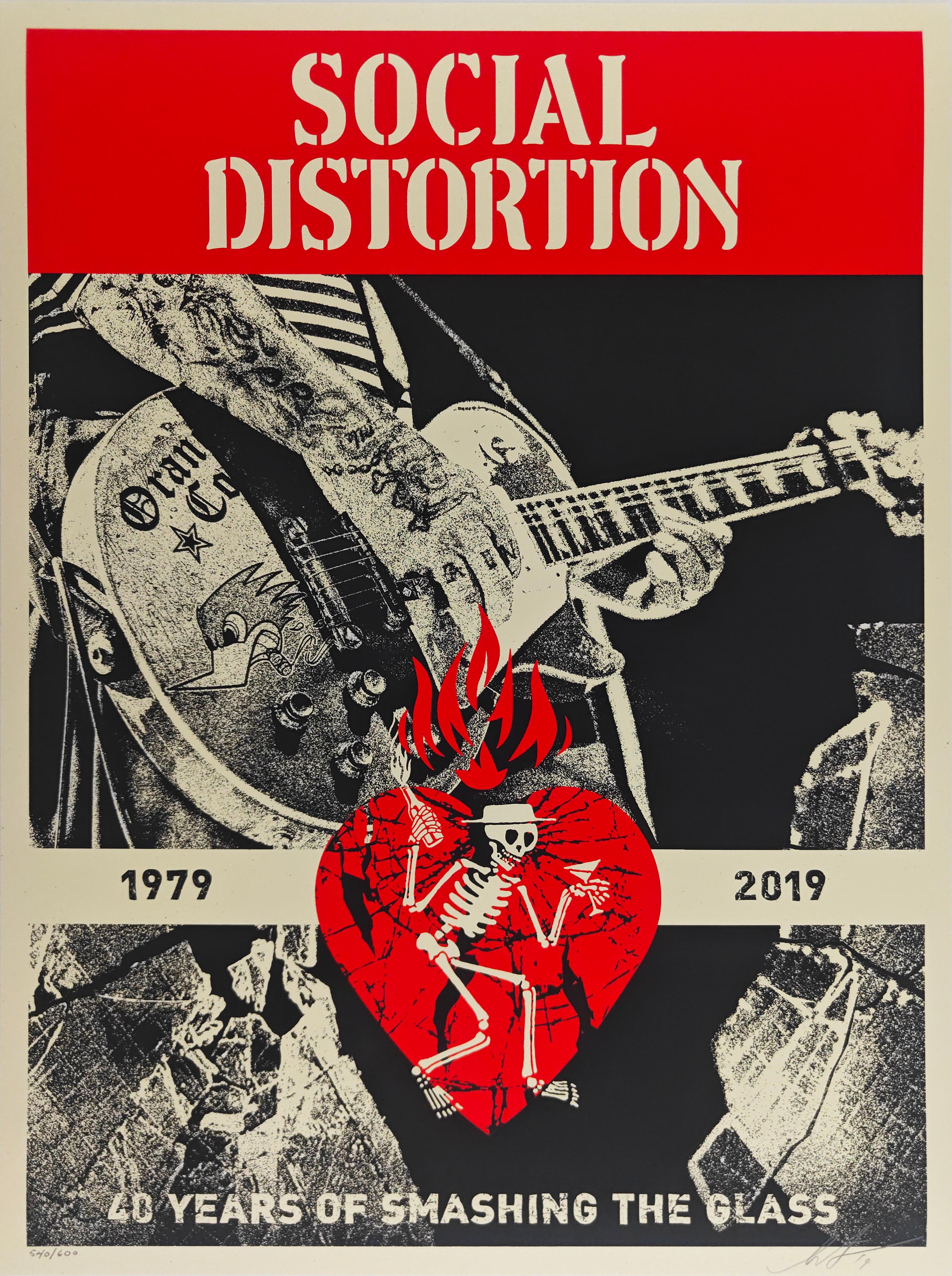 Social Distortion Shepard Fairey Obey Punk Band Power Stampa contemporanea