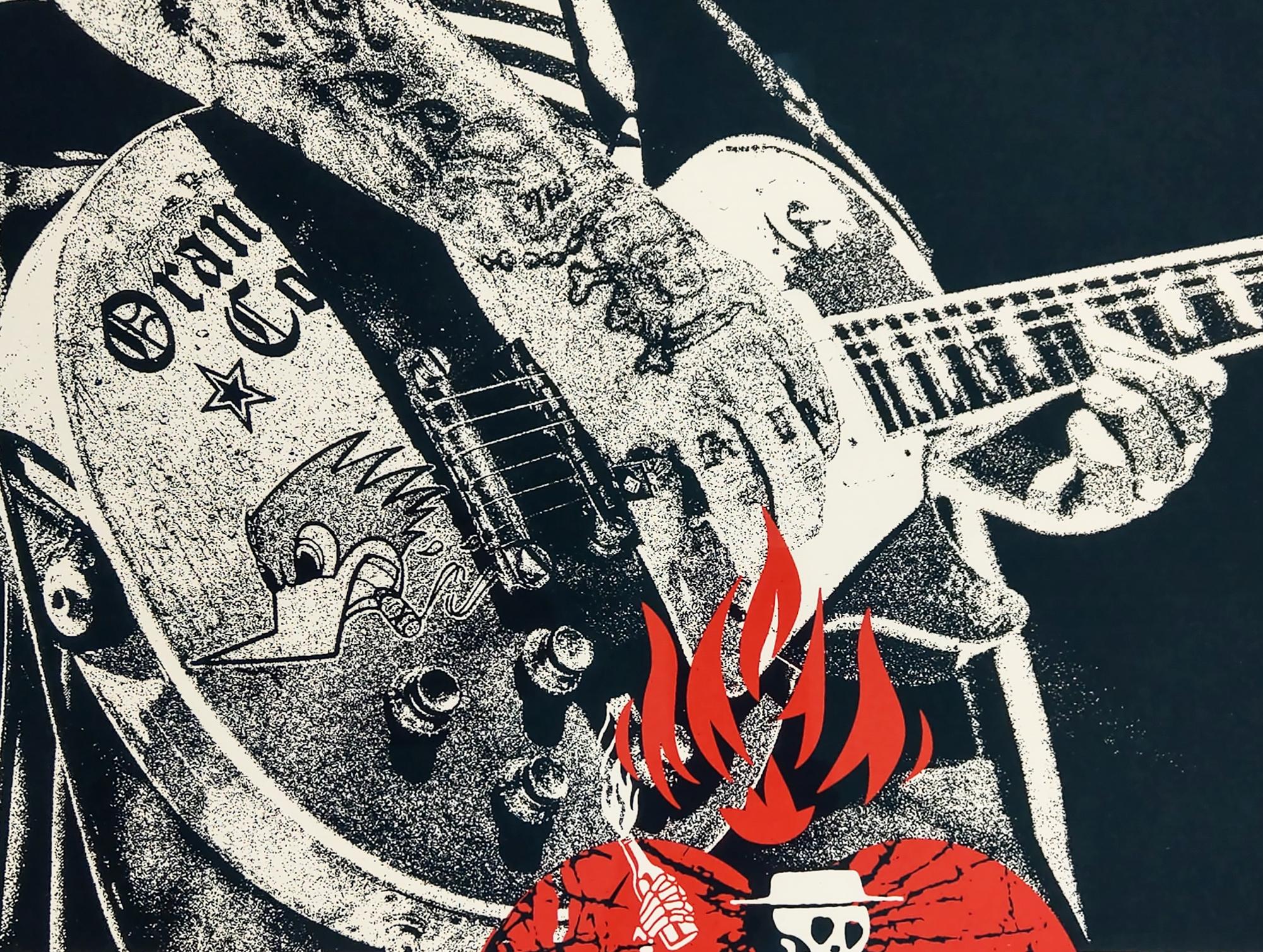 Social Distortion Shepard Fairey Sérigraphie 18 x 24″, édition signée et numérotée de 600 exemplaires.  Affiche de groupe des icônes du punk en tant que pionniers, Social Distortion de 2019. 

"J'ai entendu Social Distortion pour la première fois en