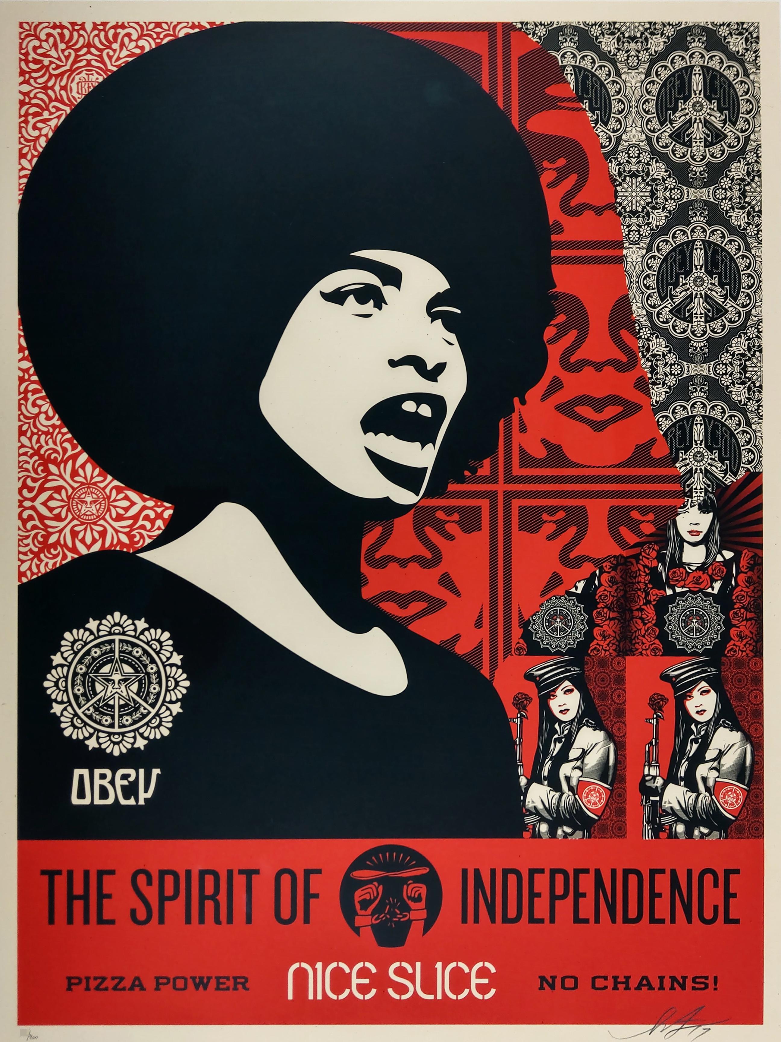 Shepard Fairey - Spirit of Independence Obey - Shepard Fairey Activism  Street Art Print For Sale at 1stDibs