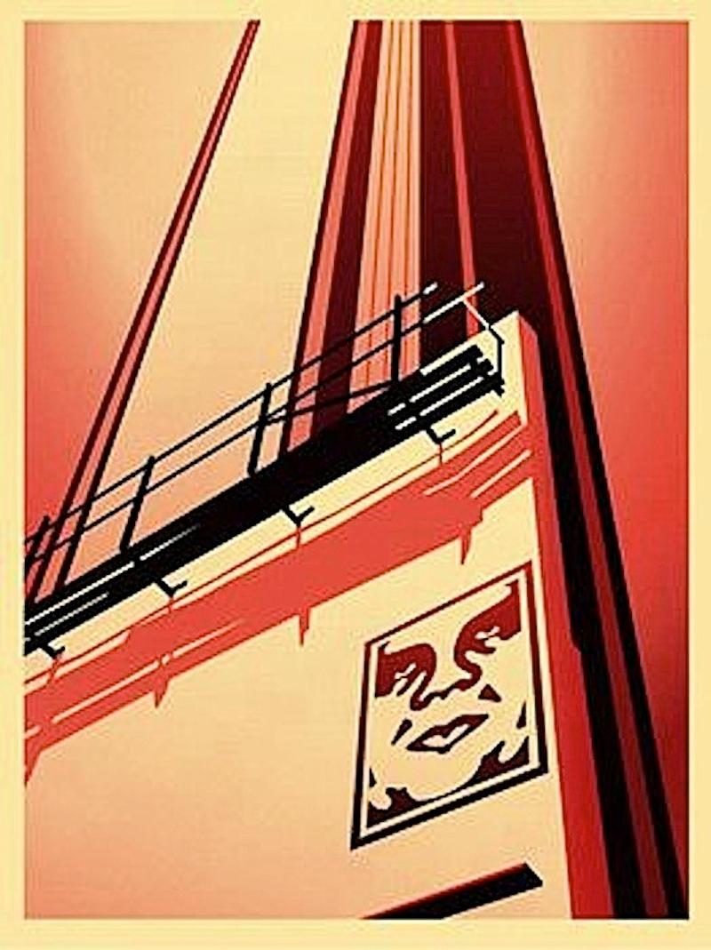 Sunset & Vine Billboard  - Print by Shepard Fairey