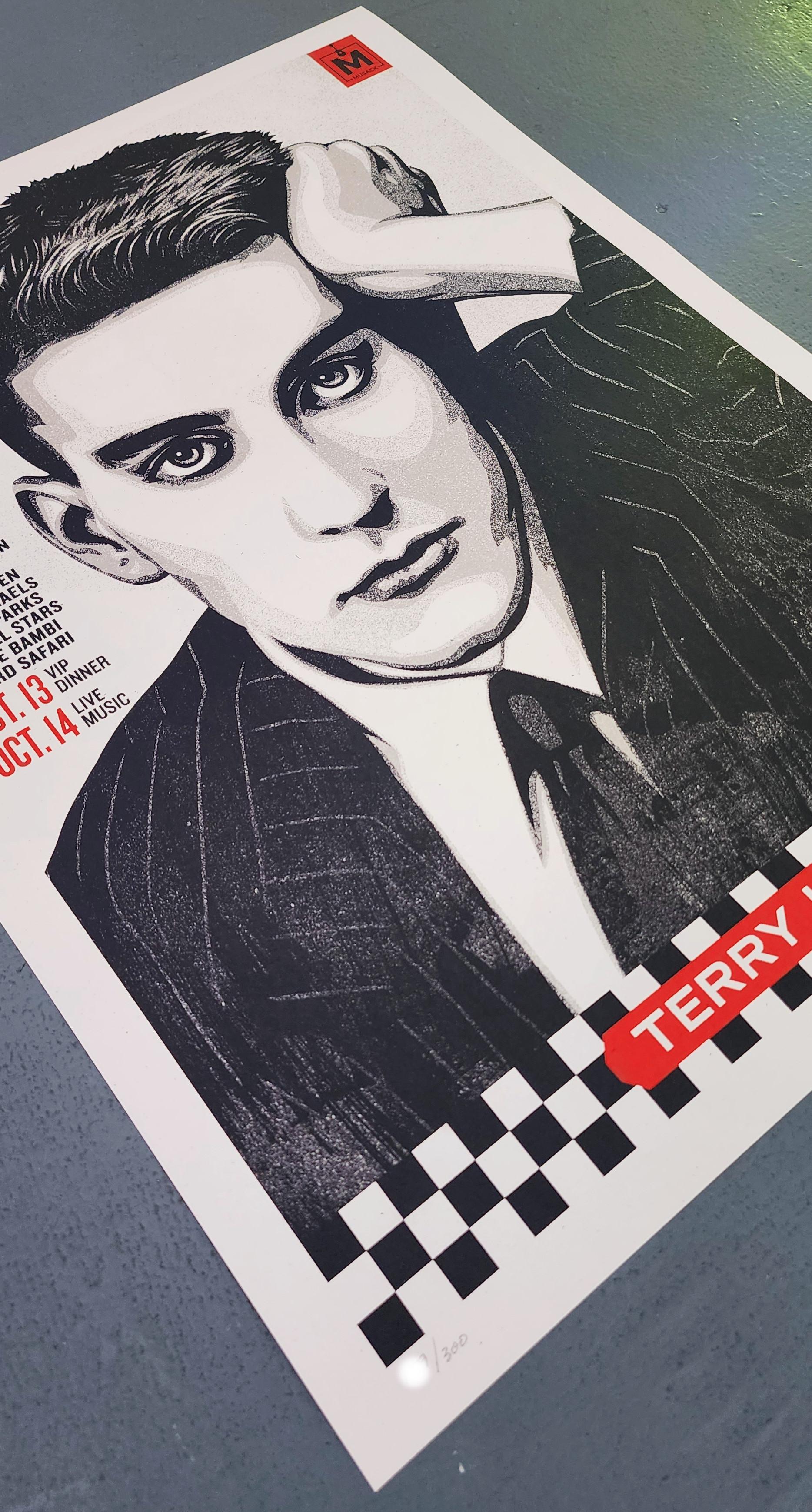 Terry Hall Tribute - Musack Edition (The Specials, Operation Ivy, Fishbone) - Modern Print by Shepard Fairey