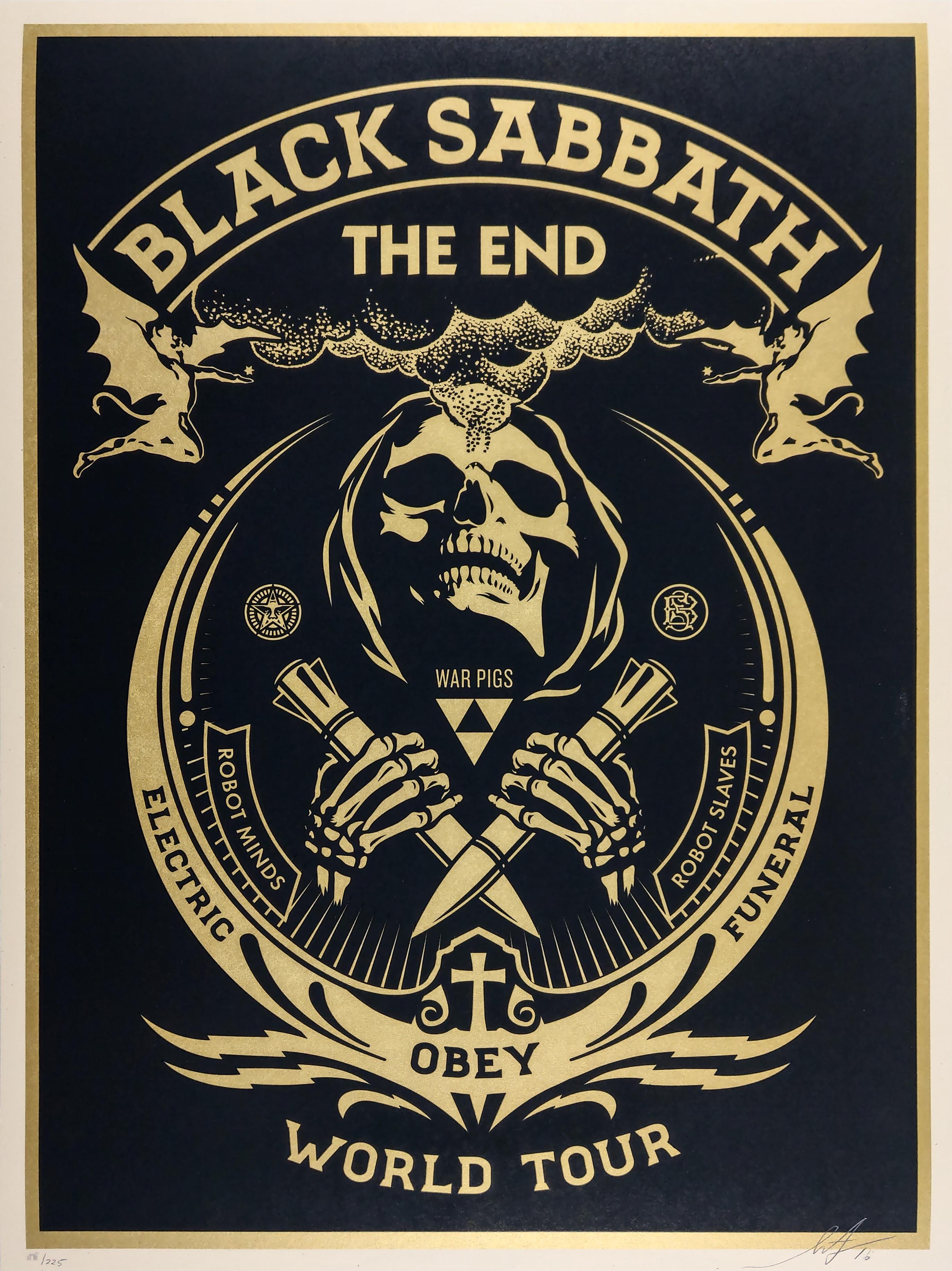 The End, Black Sabbath, Silver, Red, Gold Set - Shepard Fairey Obey 2