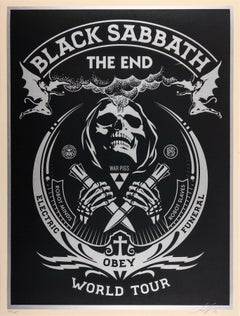 The End, Black Sabbath, Silver, Red, Gold Set - Shepard Fairey Obey