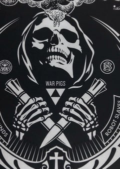 The End, Black Sabbath, Silver, Signed, 2016