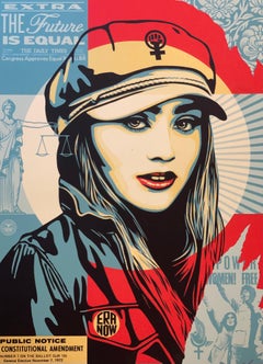 The Future Is Equal by Shepard Fairey Silkscreen Print