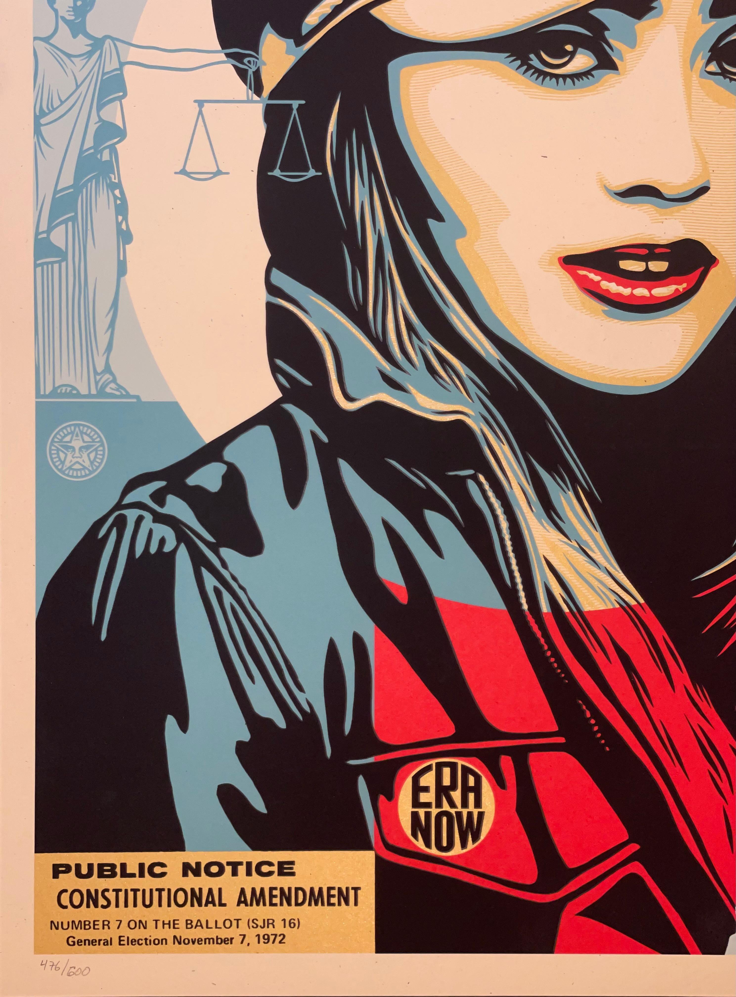 The Future Is Equal by Shepard Fairey Silkscreen Print  For Sale 1