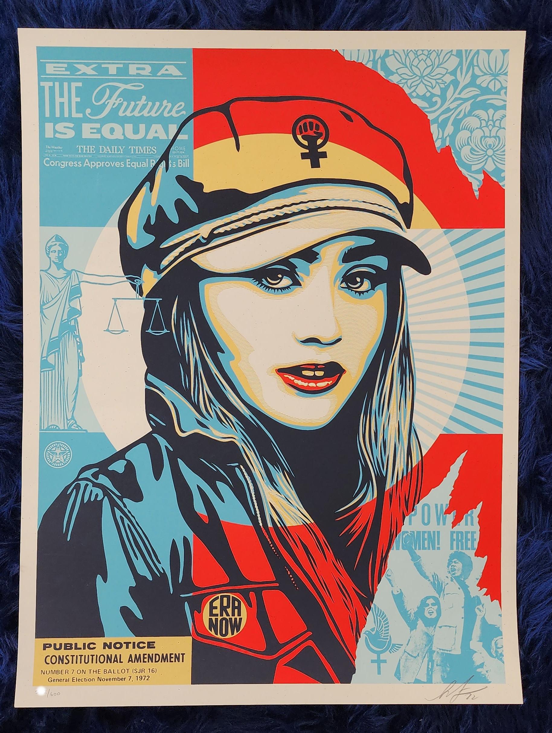 The Future Is Equal (Iconic, ERA, women’s rights, gender equality) - Contemporary Print by Shepard Fairey
