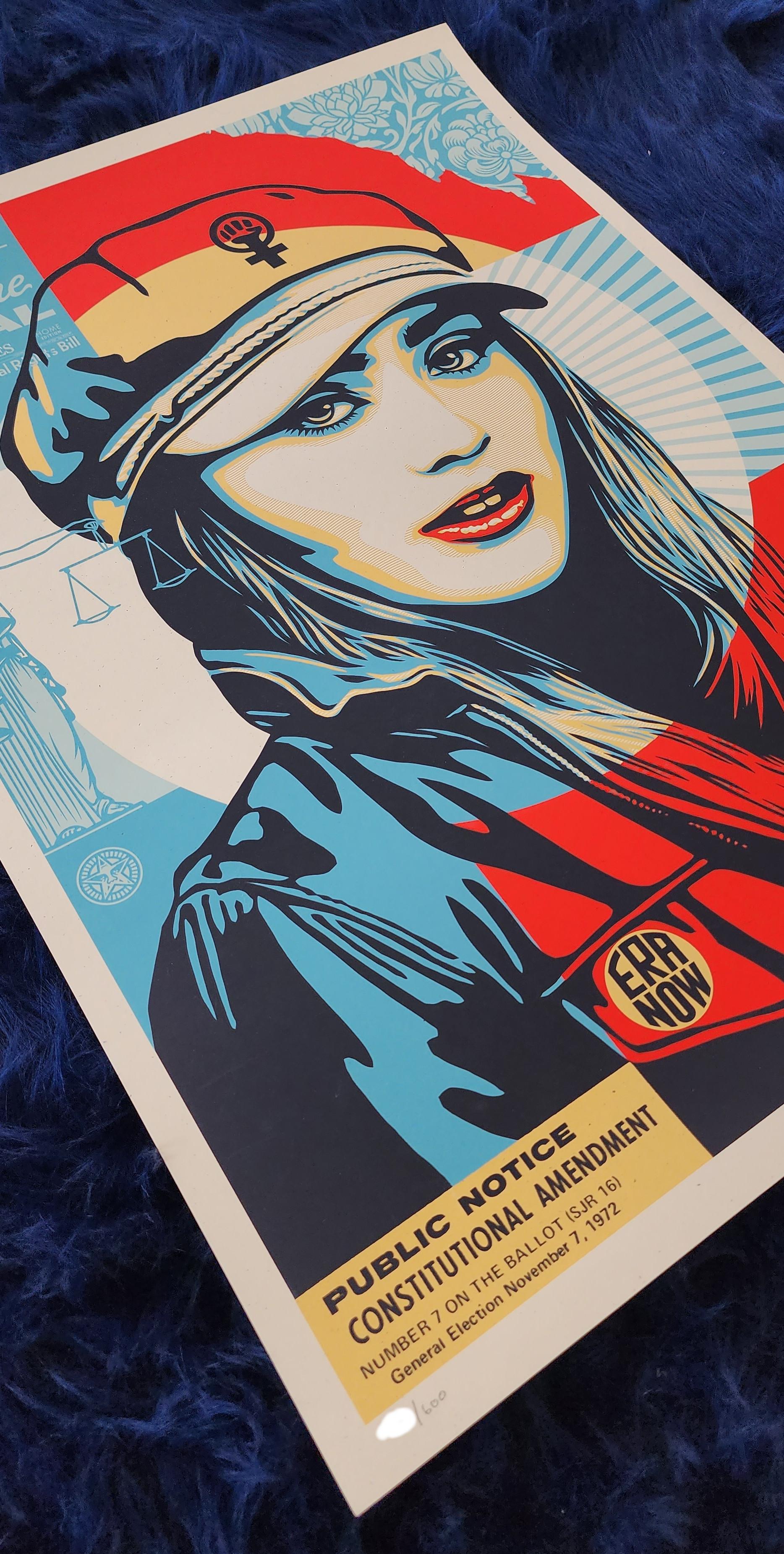 Shepard Fairey
The Future Is Equal
Screen print on thick cream Speckletone paper
Year: 2022
Size: 24 x 18 inches
Edition: 600
Signed, dated and numbered by hand
COA provided
Ref.: 924802-1594


Frank Shepard Fairey (born February 15, 1970) is an