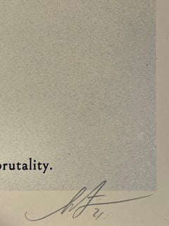 The High Cost Of Free Speech Shepard Fairey Print Signed & Numbered Politics