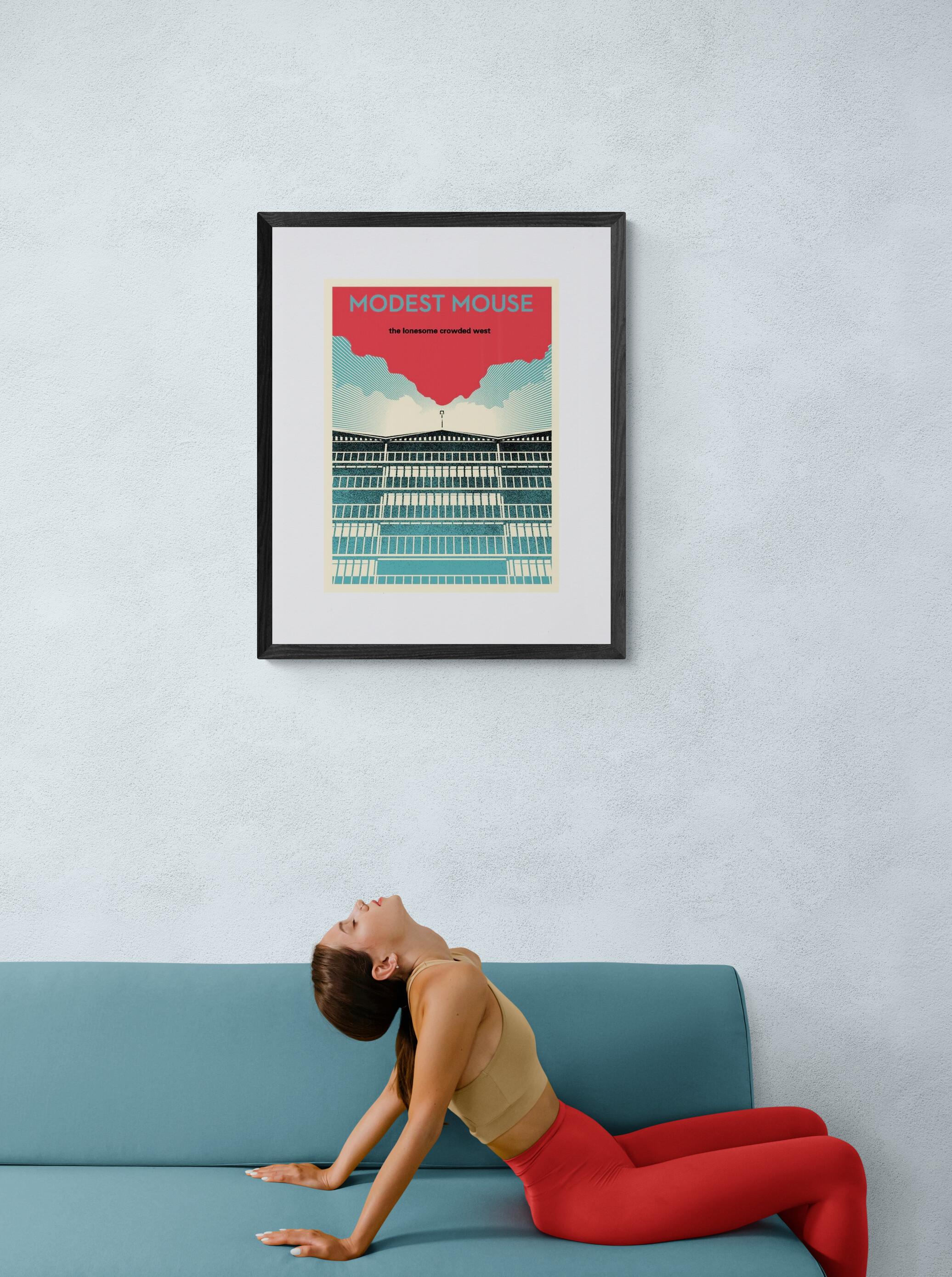 The Lonesome Crowded West Apt Block (Iconic, Modest Mouse, Isaac Brock) - Print by Shepard Fairey