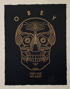 They Live We Sleep (Black) (Skull, Letterpress, Iconic, ~32% OFF LIMITED TIME)