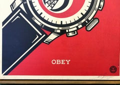 Time to Move On, sérigraphie sur panneau de bois, 2015, édition 1 de 6 signée à la main.