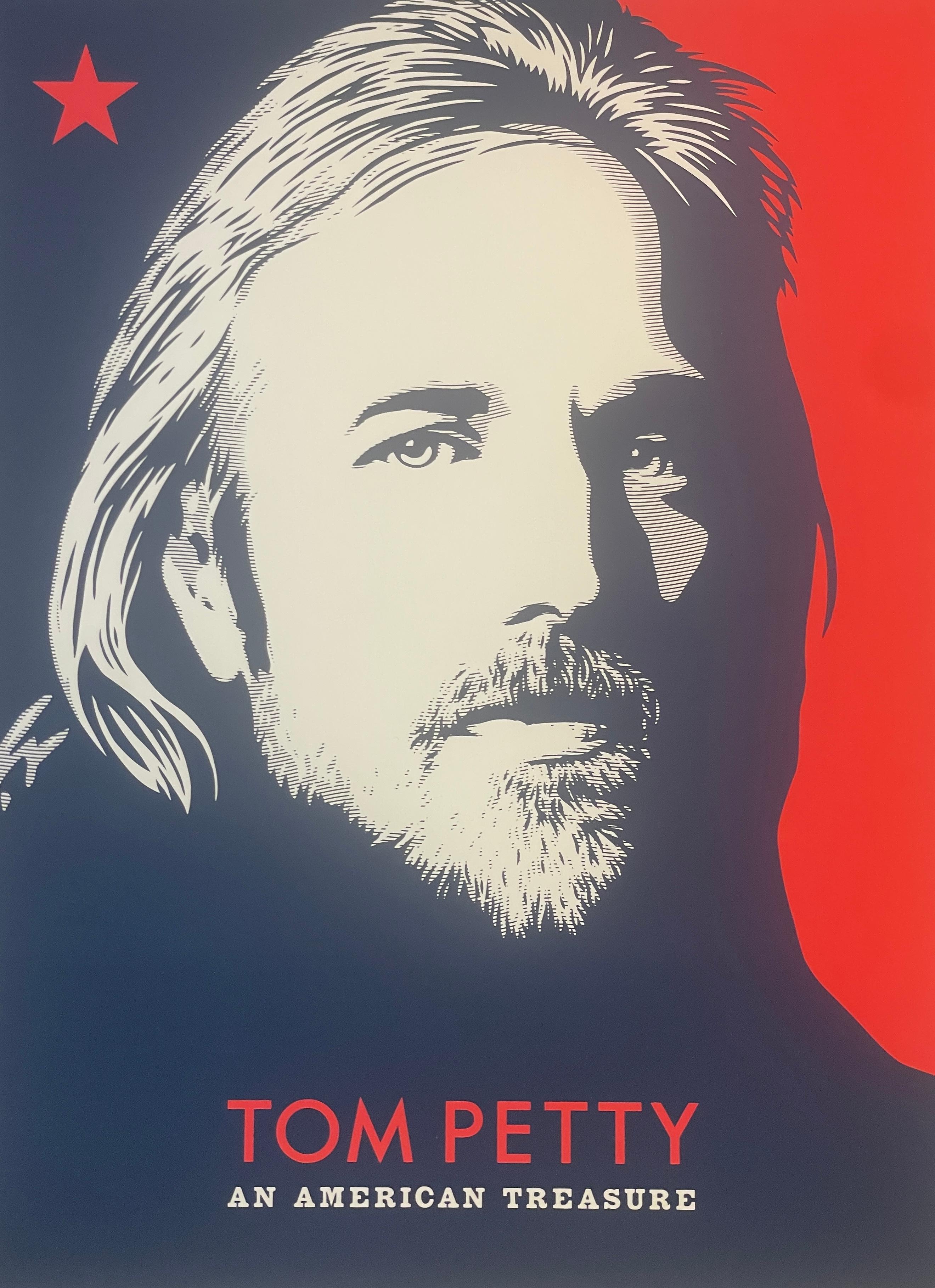 Tom Petty Un tesoro americano Shepard Fairey Serigrafia Arte musicale contemporanea in vendita 3