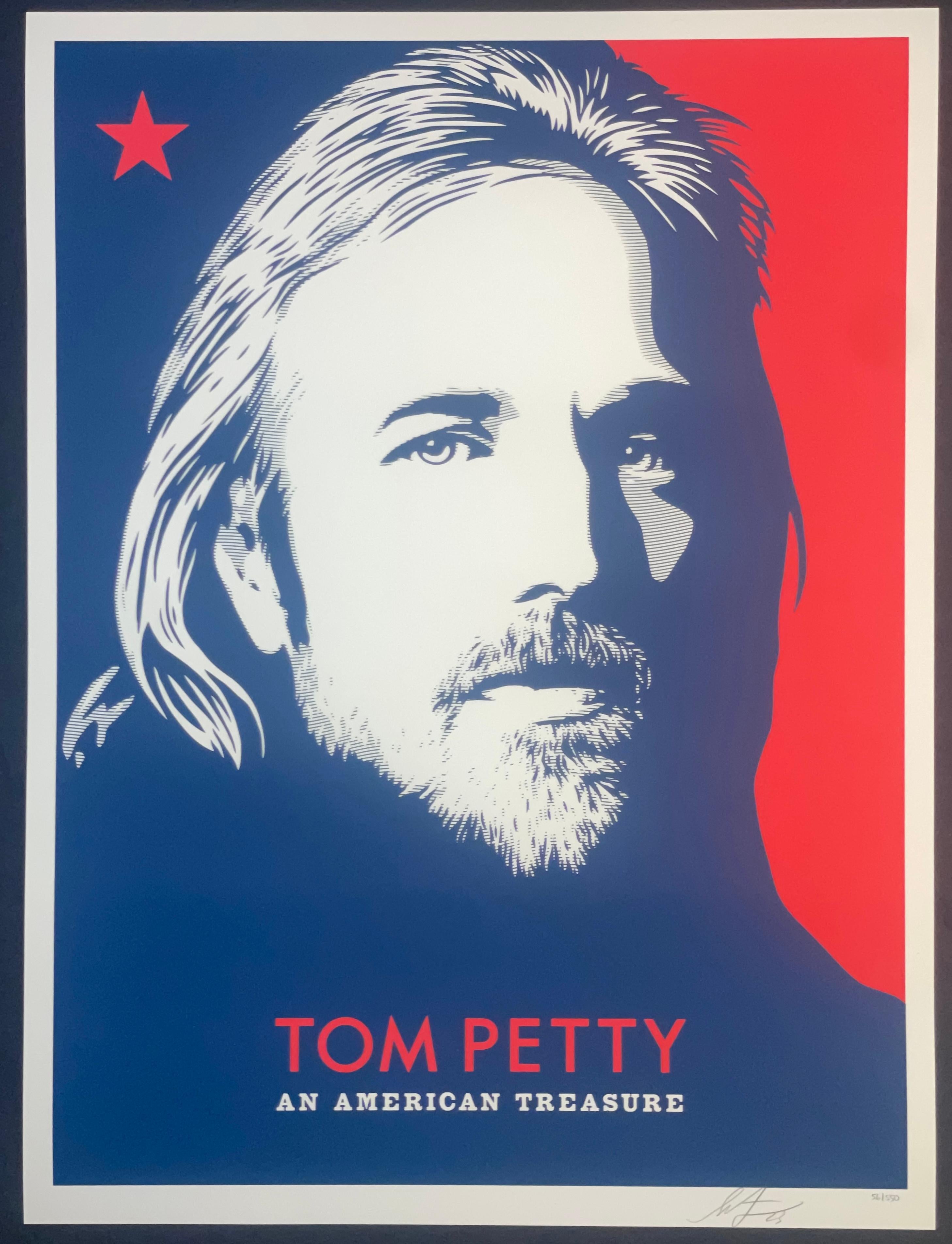 Tom Petty Un tesoro americano Shepard Fairey Serigrafia Arte musicale contemporanea