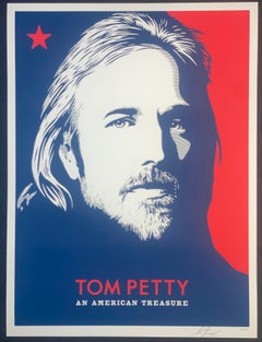 Tom Petty Un tesoro americano Shepard Fairey Serigrafia Arte musicale contemporanea