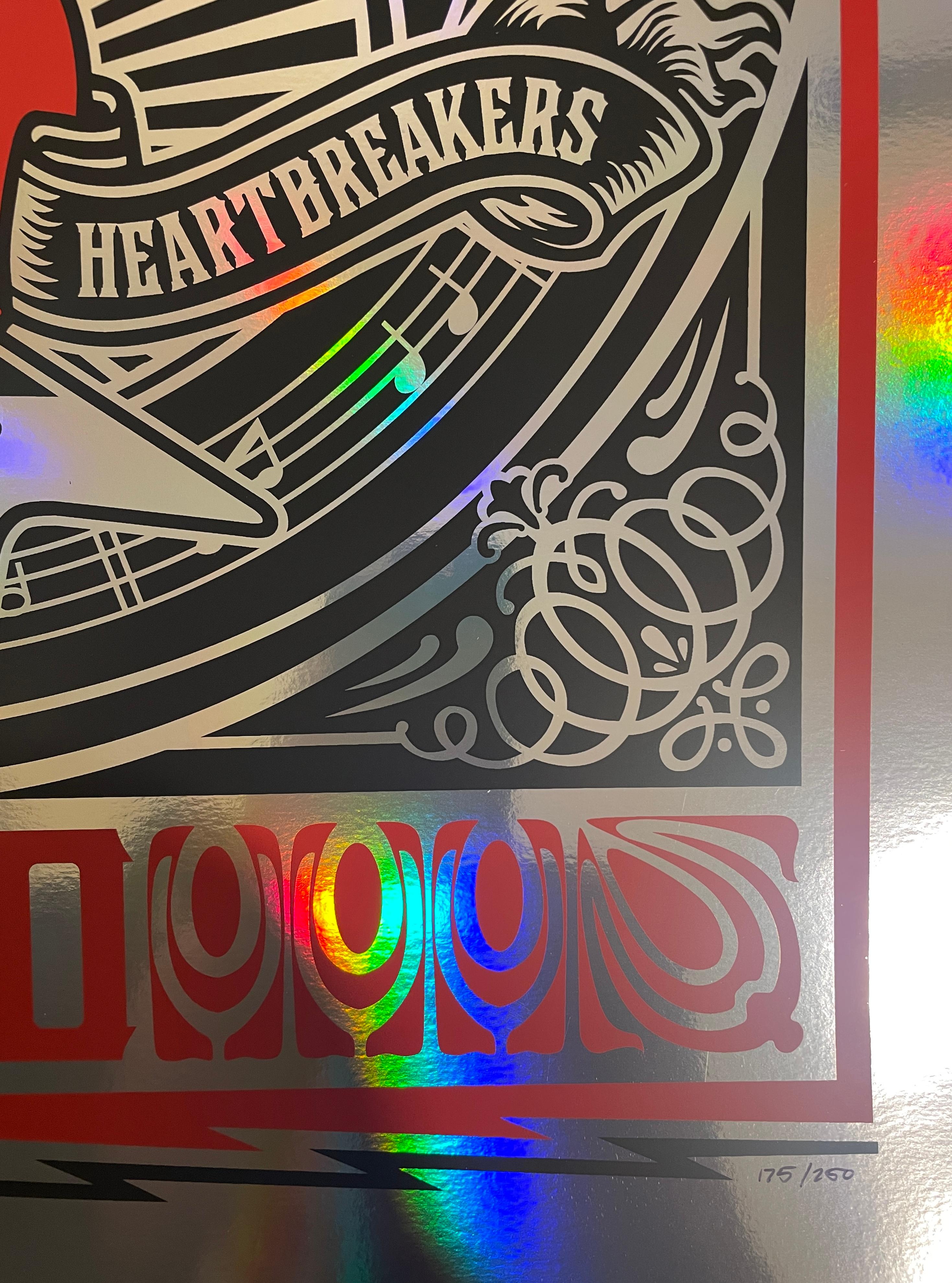 Tom Petty Mojo Tour Shepard Fairey Sérigraphie holographique Art musical contemporain en vente 4