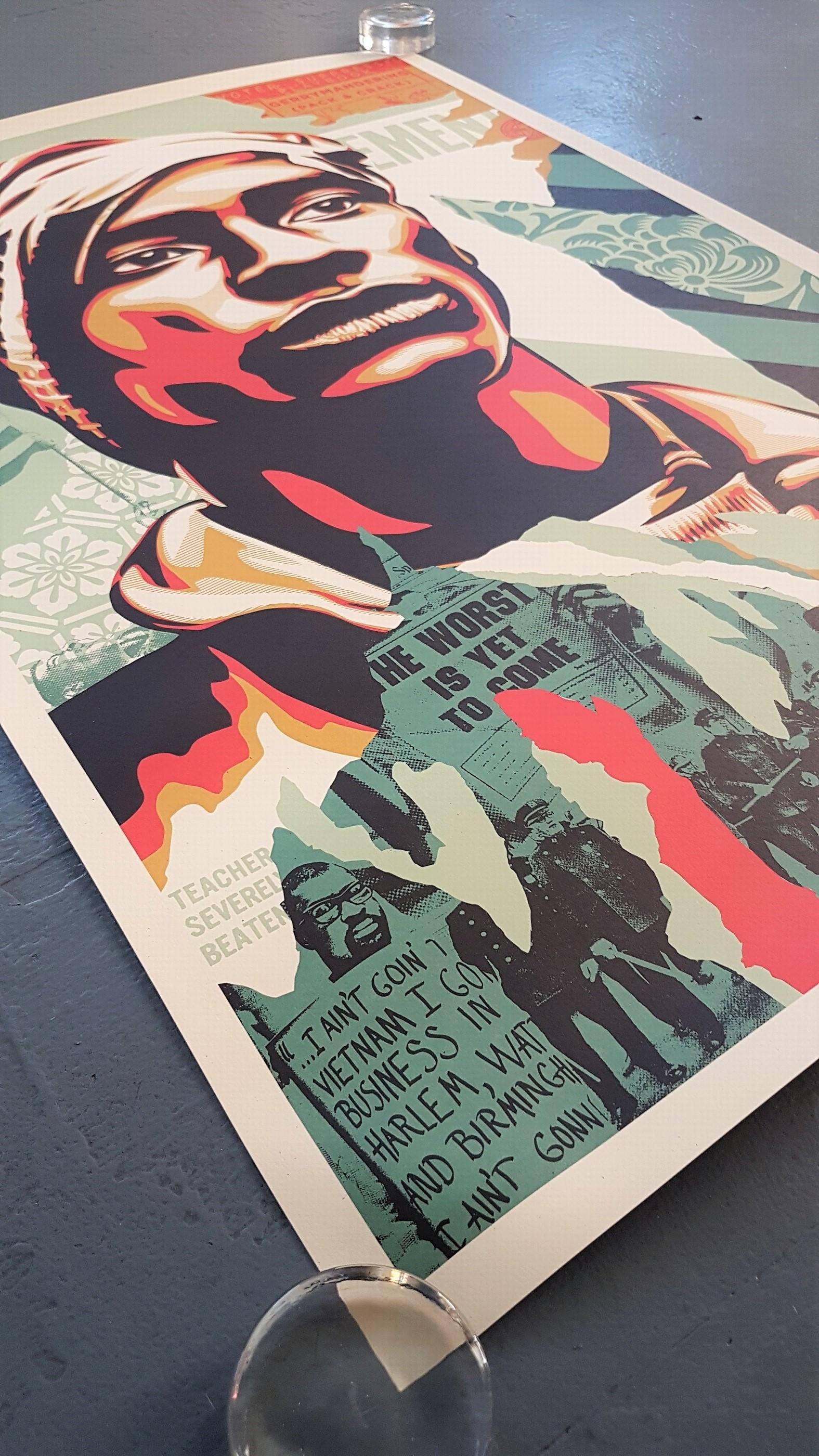 Shepard Fairey
Voting Rights are Human Rights 
Offset lithograph on paper
Year: 2020-2021
Signed and dated by hand
Size: 33.7 × 22.2 on 35.7 × 23.8 inches
COA provided

Frank Shepard Fairey (born February 15, 1970) is an American contemporary street