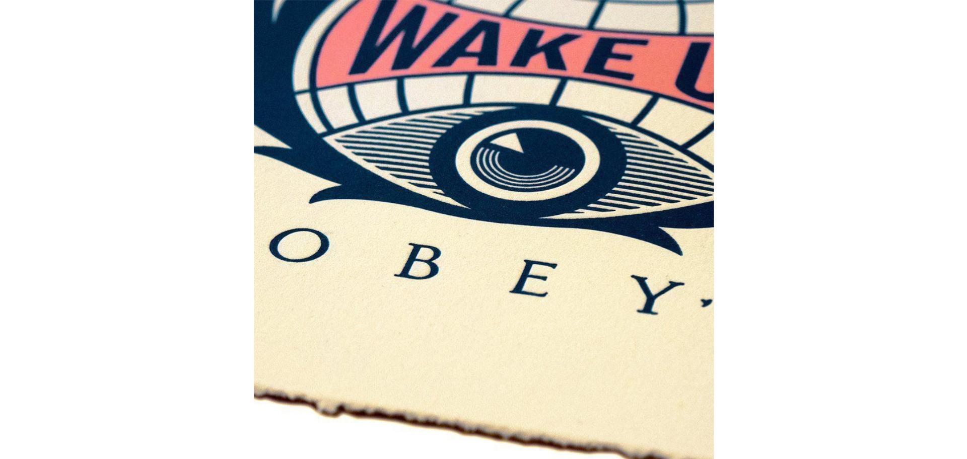 Wake Up Earth, Letterpress Print on Cream Cotton Paper, 2020 by Shepard Fairey For Sale 1