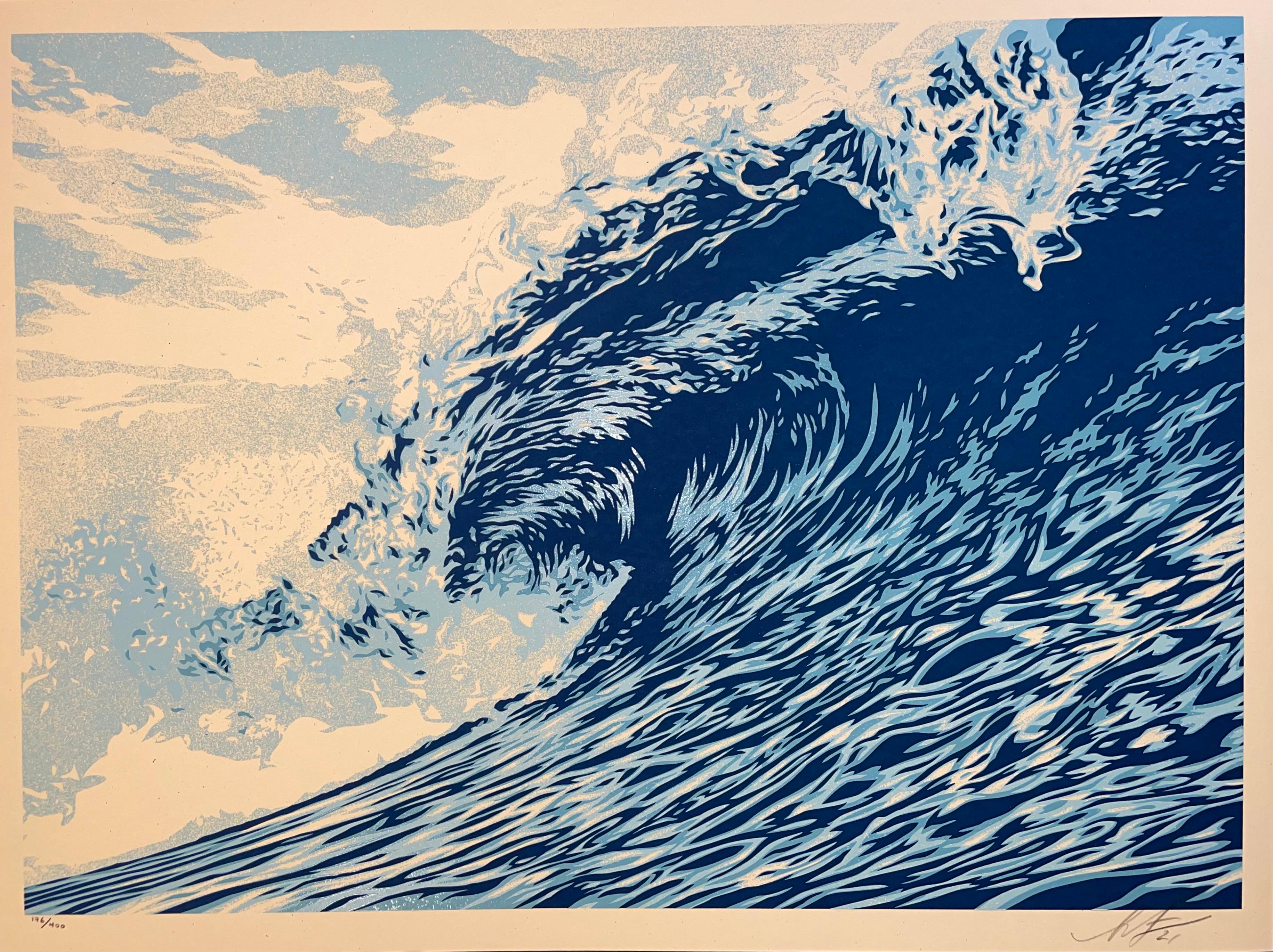 Wave Of Distress Shepard Fairey Druck „Obey Giant“ „World Water Day“ Urban Pop Art im Angebot 1