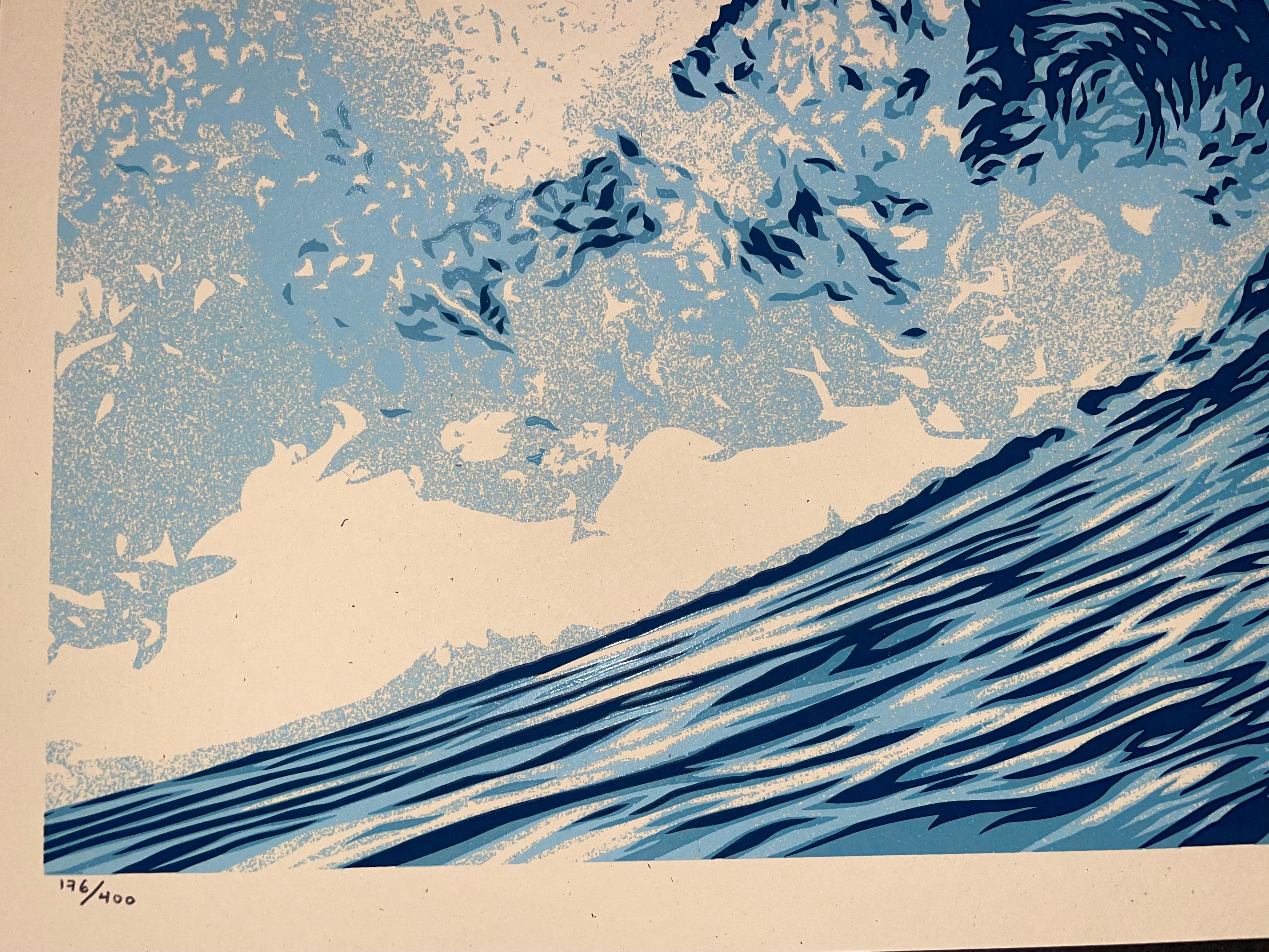Wave Of Distress Shepard Fairey Druck „Obey Giant“ „World Water Day“ Urban Pop Art im Angebot 4