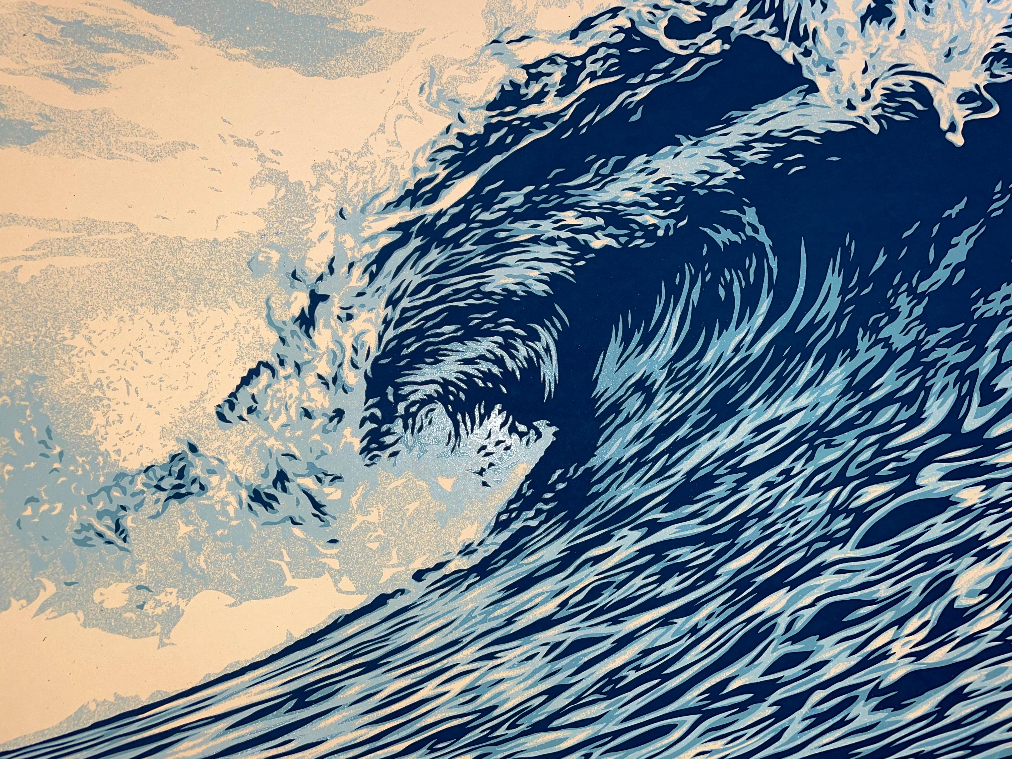Wave Of Distress Shepard Fairey Druck „Obey Giant“ „World Water Day“ Urban Pop Art im Angebot 5