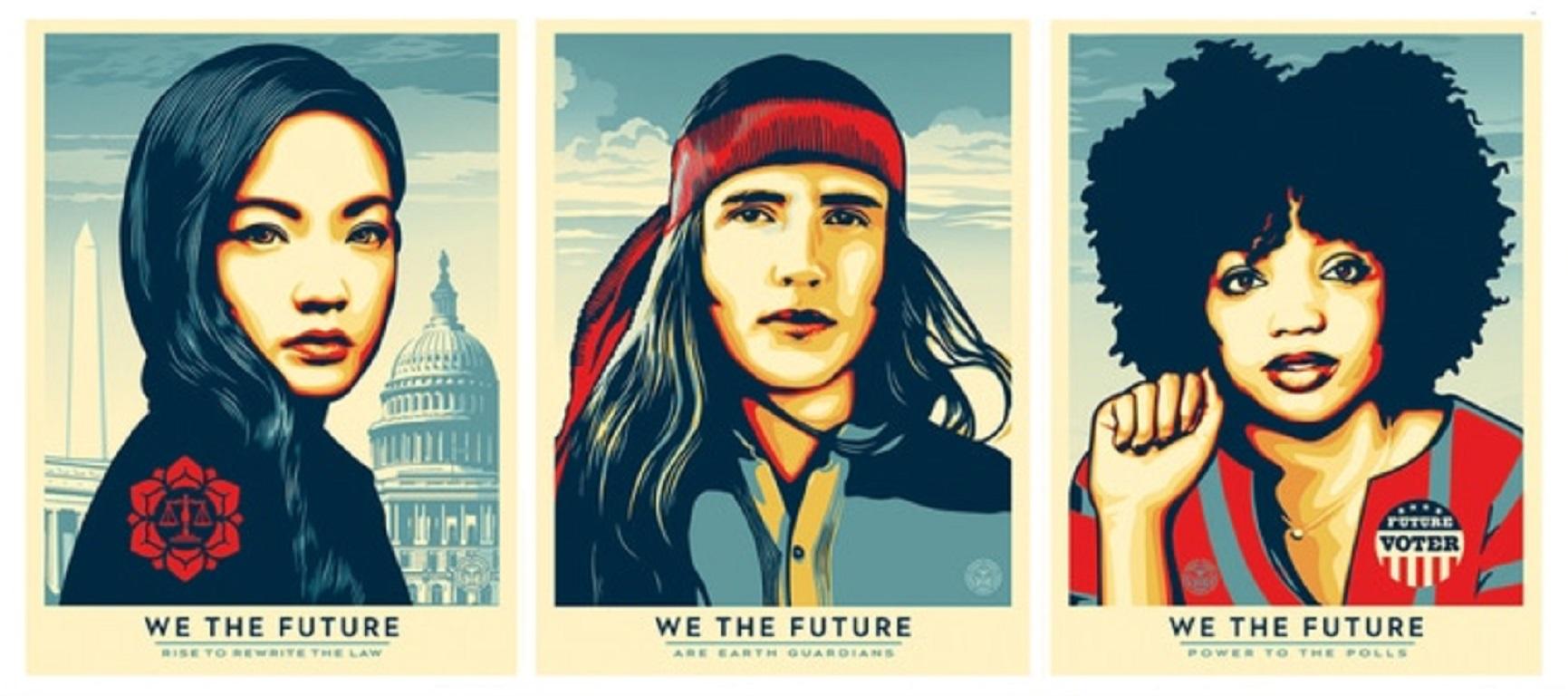 Shepard Fairey - Earth Guardians, Rewrite the Law, Power to the Polls - Complete 3 Print Set

Description:

Presenting a powerful trio of prints by the iconic American contemporary artist, Shepard Fairey. This set, comprising "Earth Guardians,"