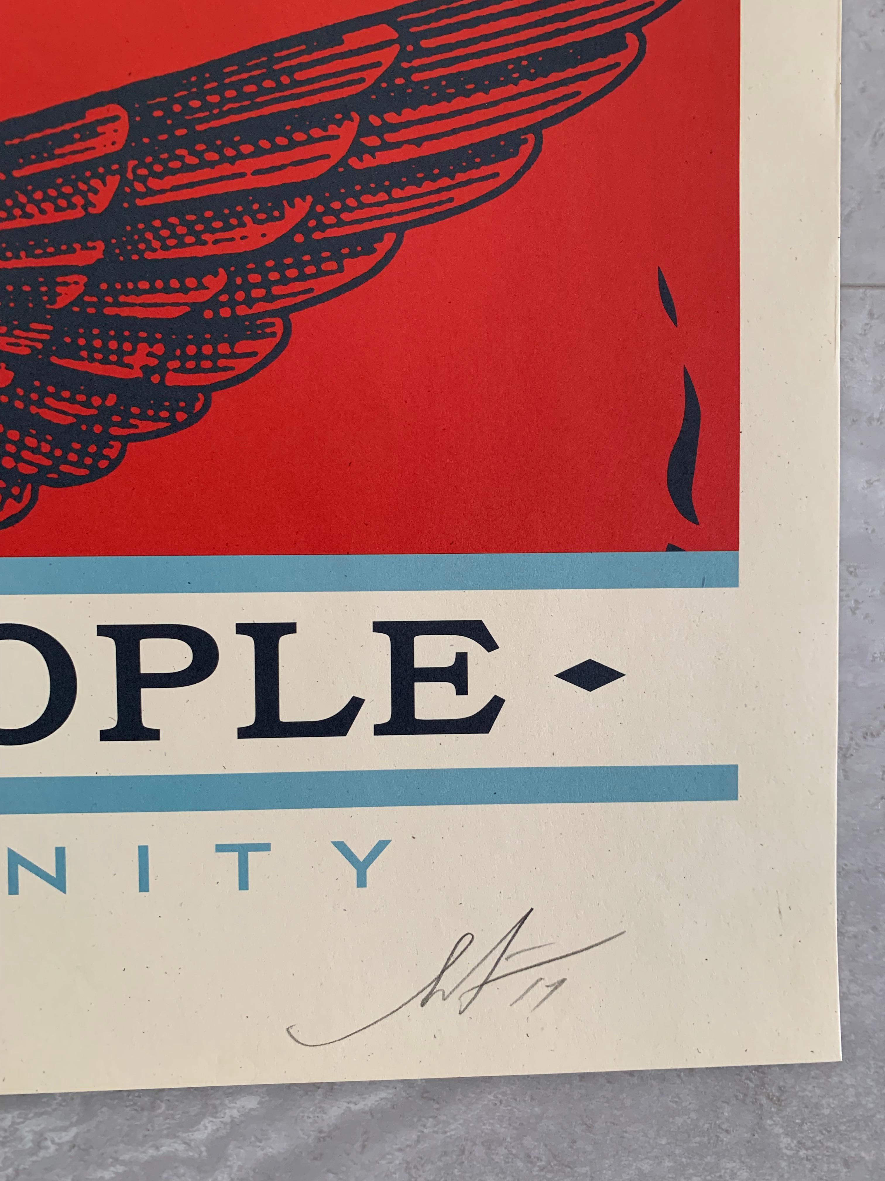 WE THE PEOPLE (2017) Siglato e datato dall'artista - Print Street Art di Shepard Fairey