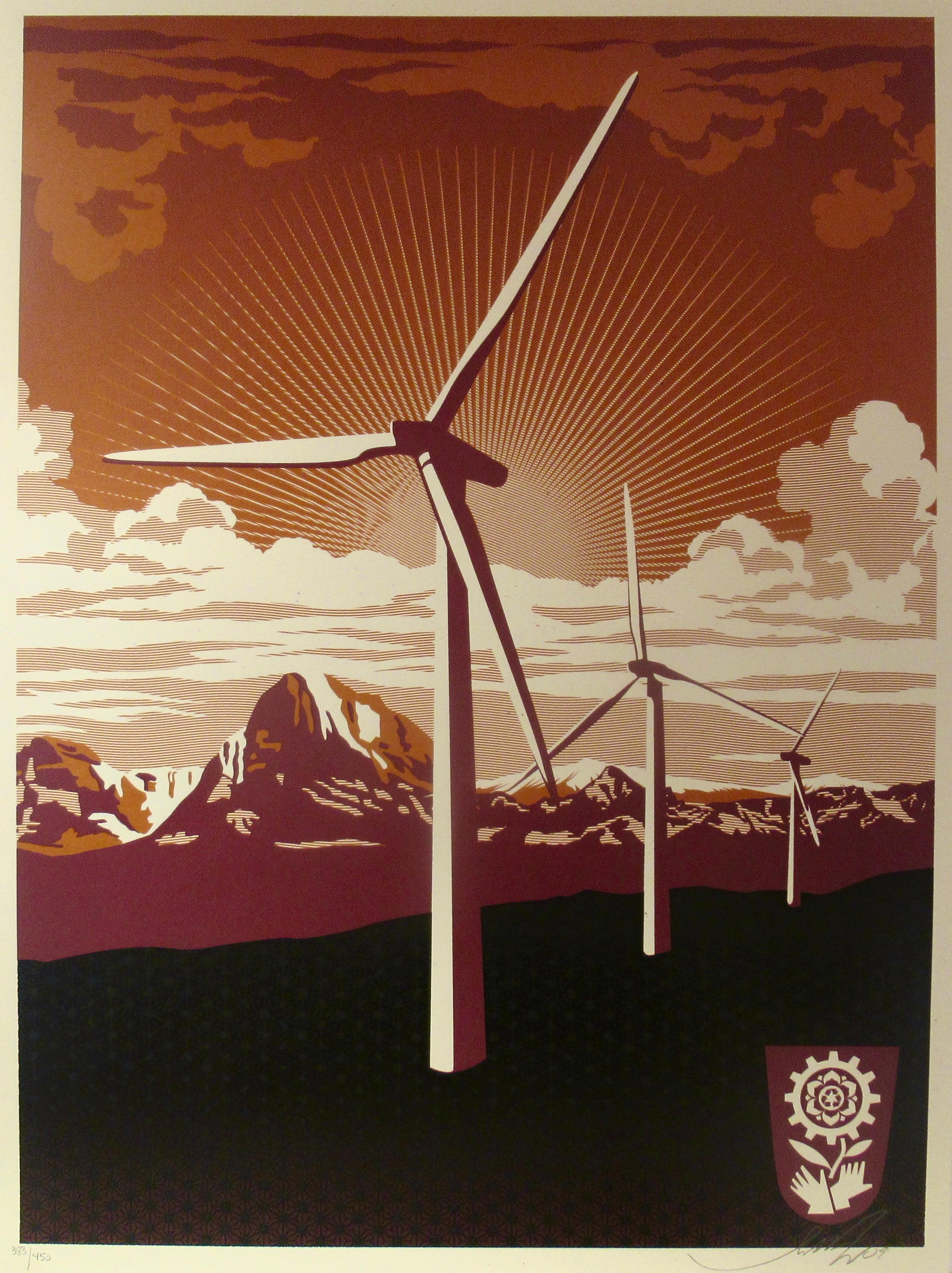 Shepard Fairey Figurative Print - Windmill