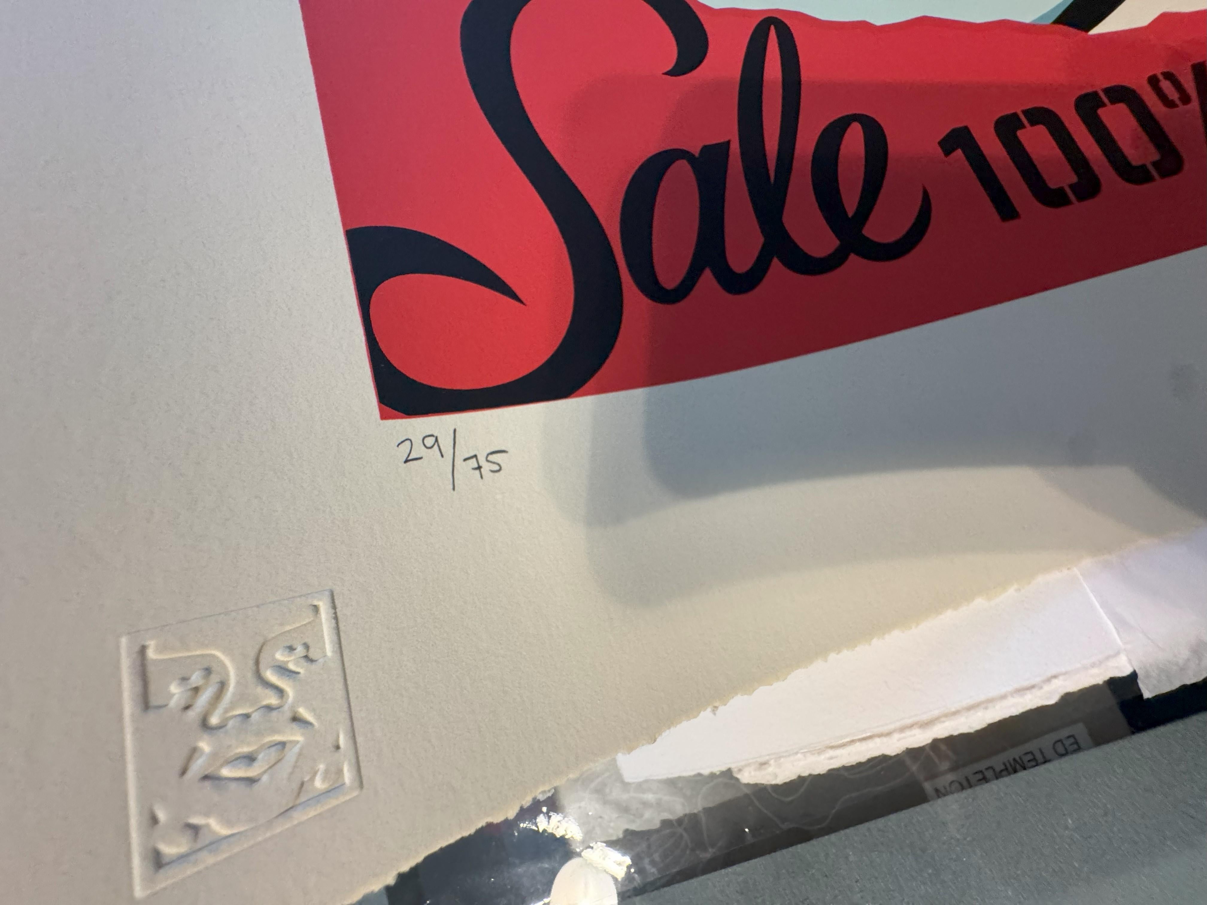 Your Ad Here Large Format Print Signed and Embossed Limited Edition For Sale 1