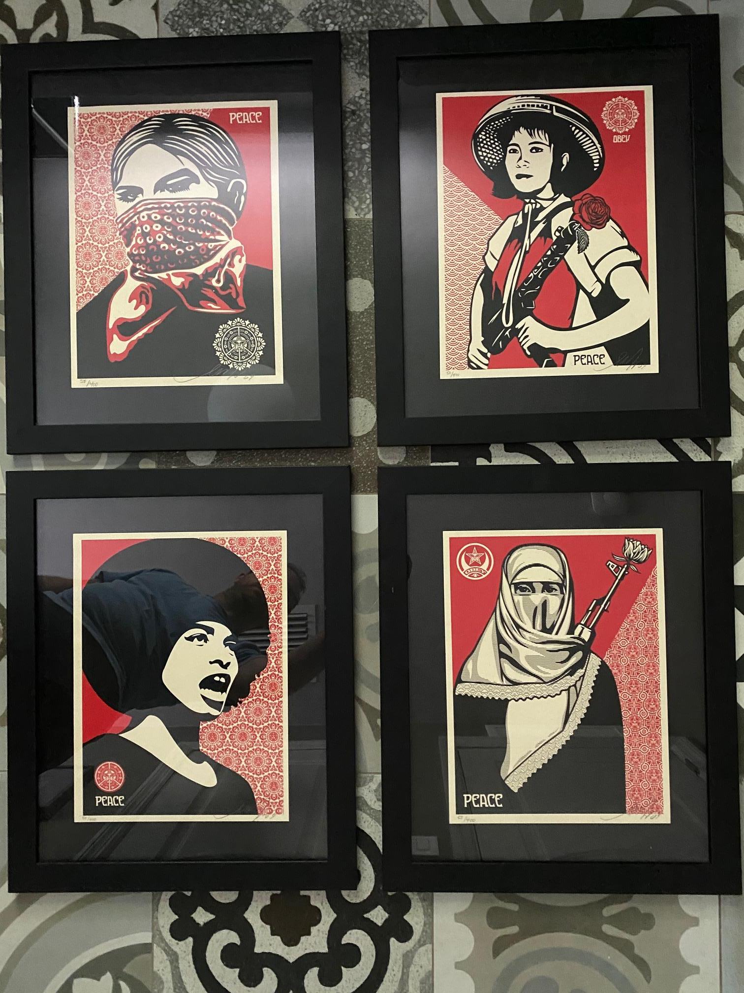 Shepard Fairey Supply and Demand 20th Anniversary signed and numbered Serigraphs In Excellent Condition In New York, NY