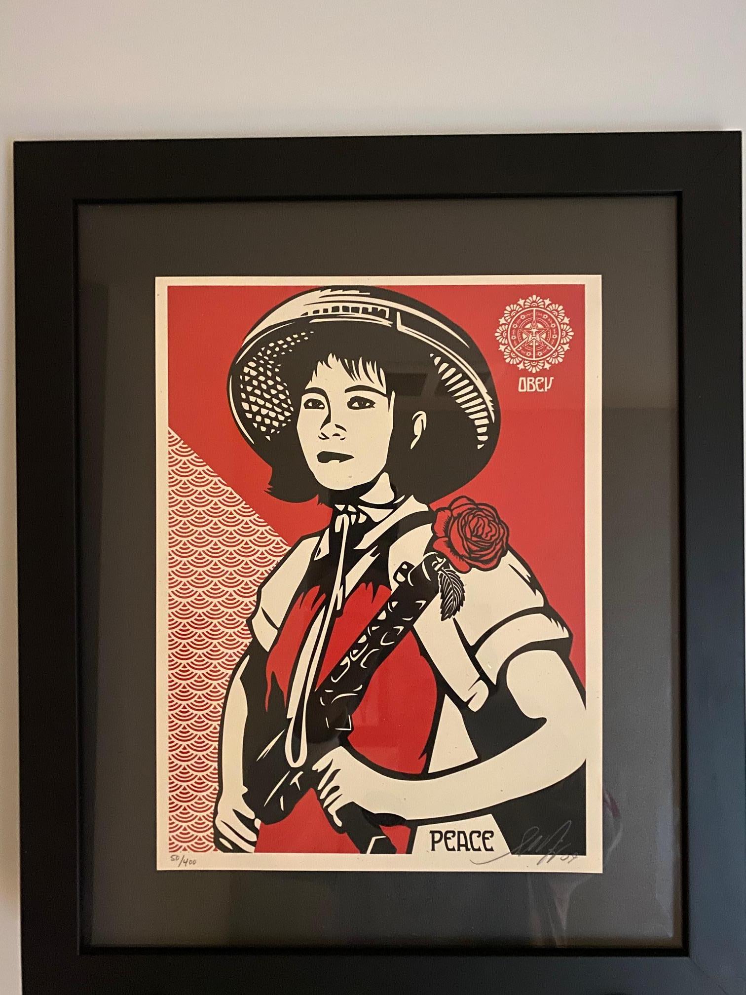 Contemporary Shepard Fairey Supply and Demand 20th Anniversary signed and numbered Serigraphs