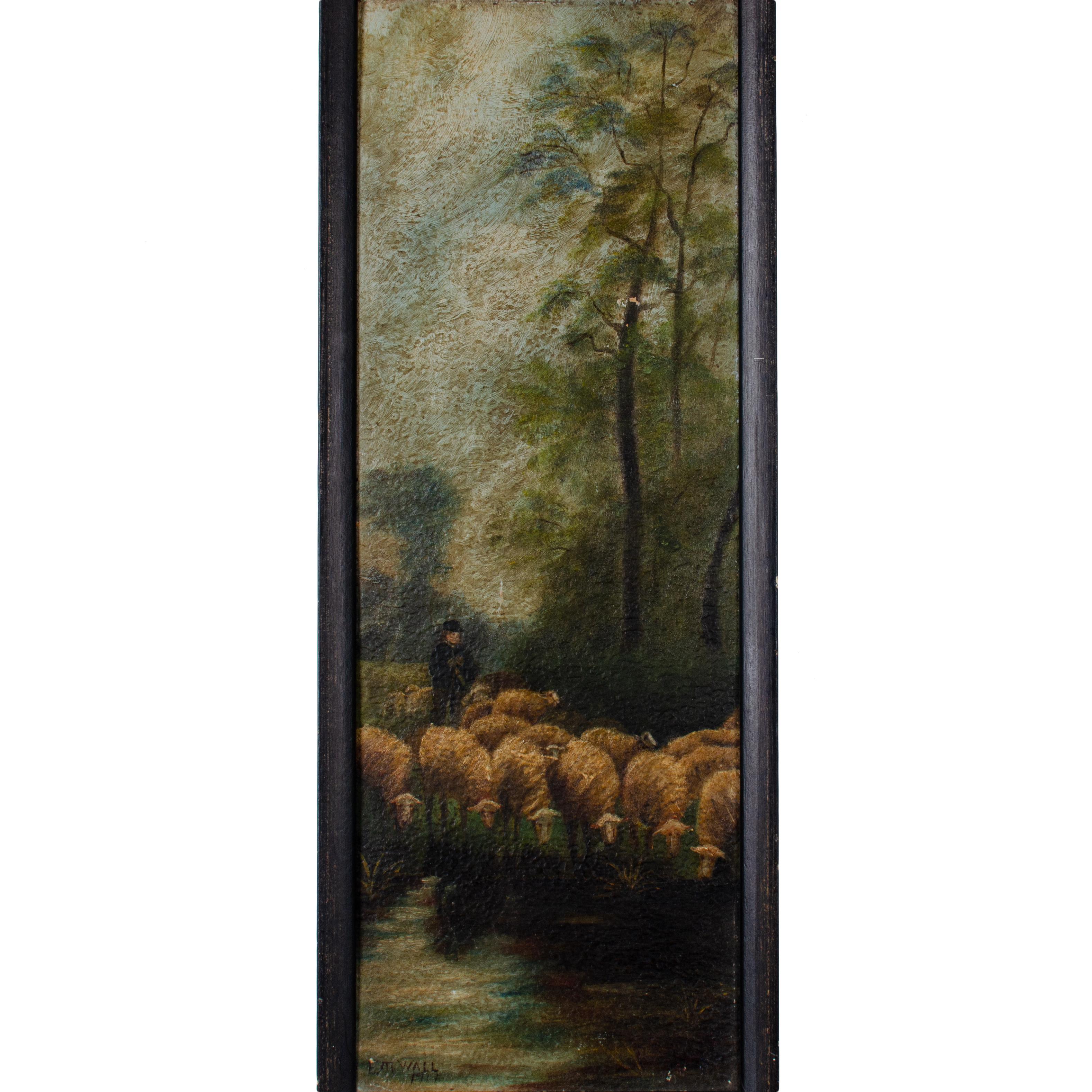 Pintura Pastor y rebaño, 1917 Otro en venta