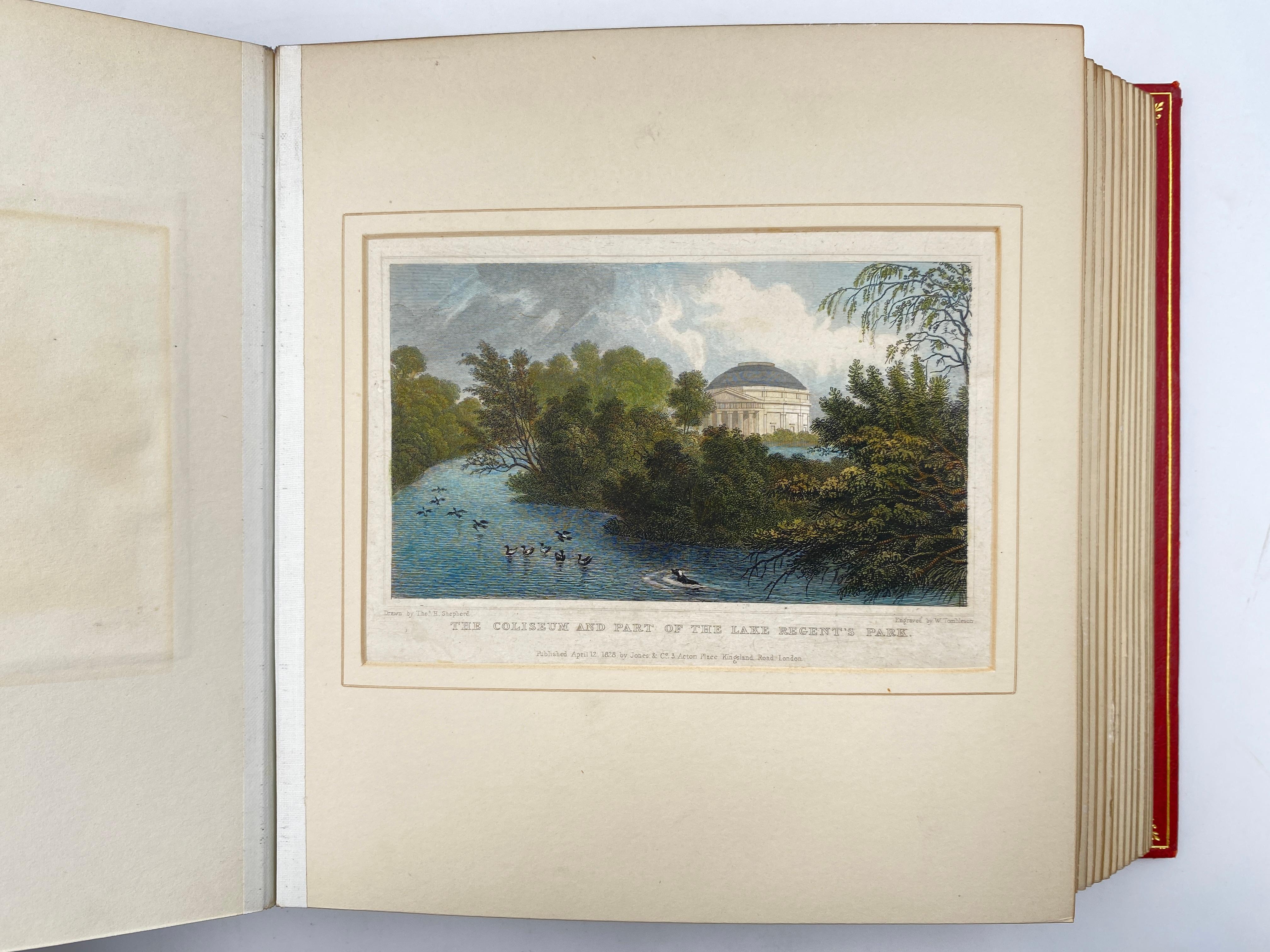 Shepherd's View of & Around Regent's Park : 37 incisioni in bella rilegatura In condizioni buone in vendita a Ilkley, GB